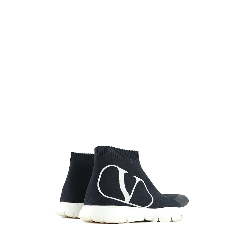 VALENTINO - VLogo high-top canvas sneakers (T38)