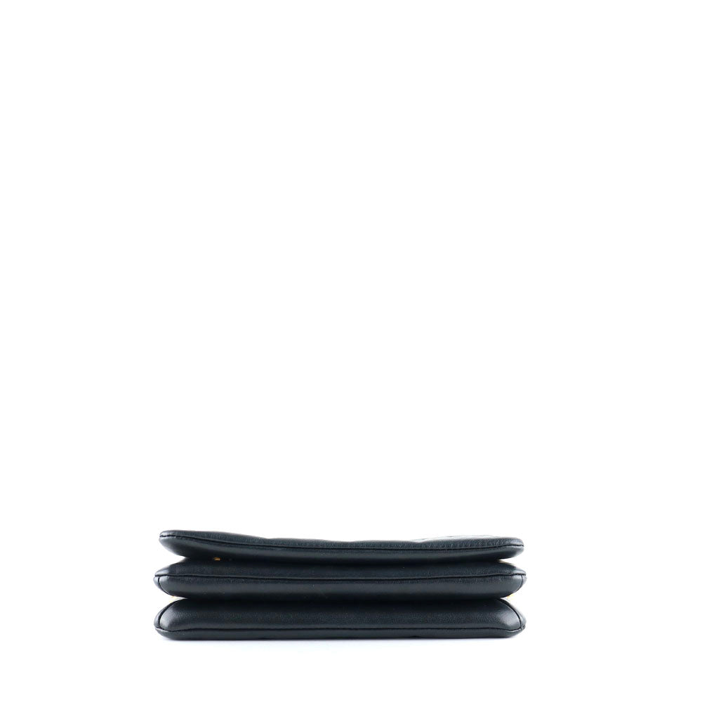 LOUIS VUITTON - Sac à bandoulière Pochette Coussin en cuir noir