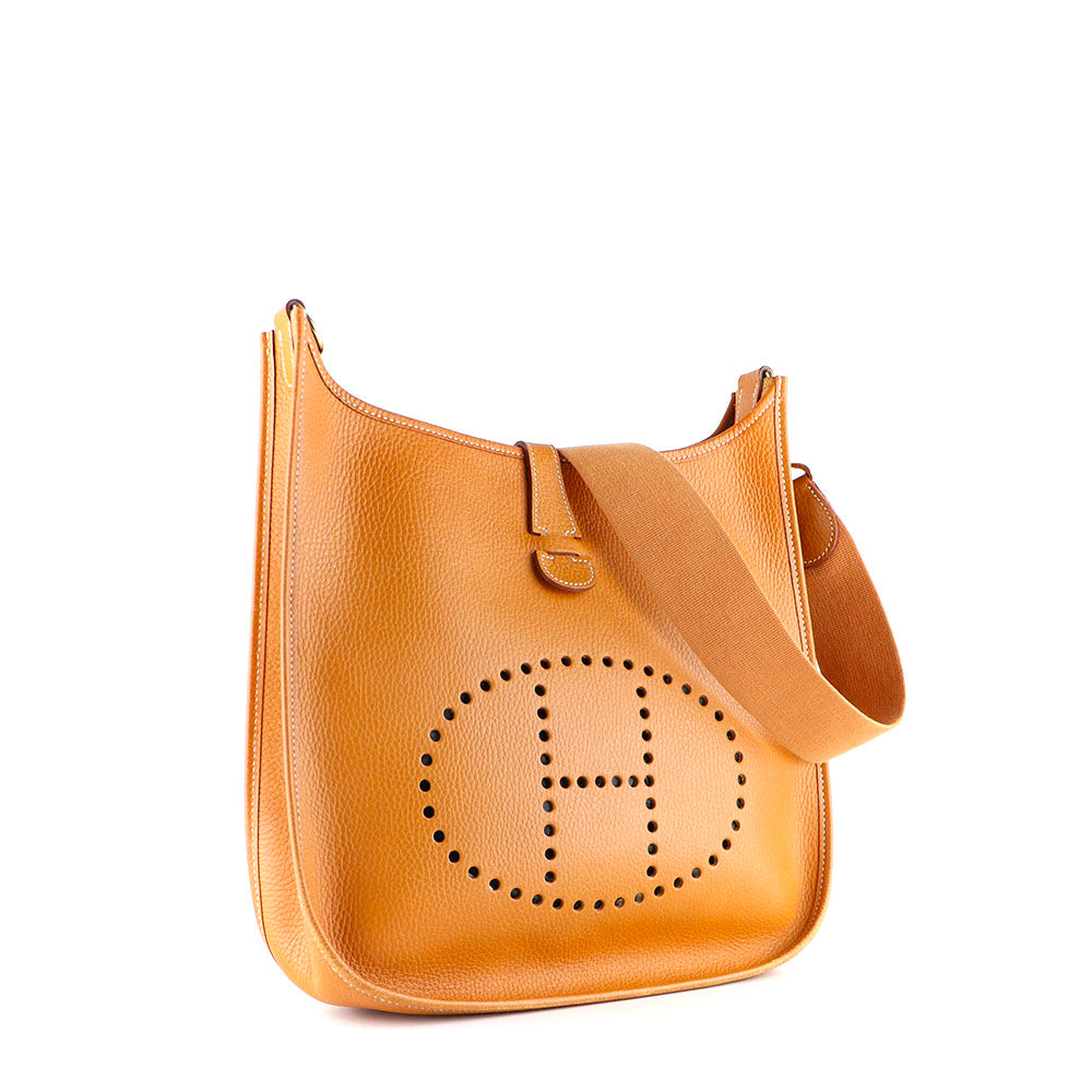 HERMÈS - Sac à épaule Evelyne 31 cuir epsom gold