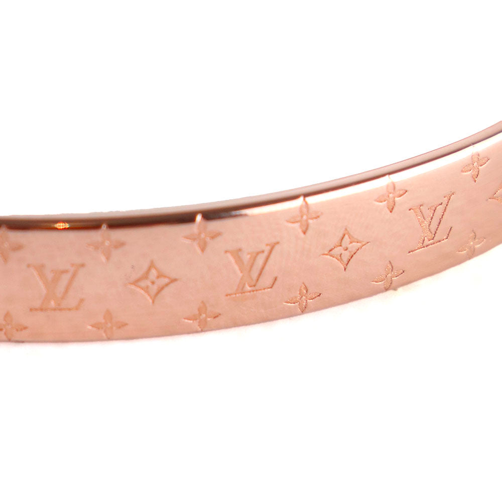 LOUIS VUITTON - Bracelet Nanogram en métal rose gold