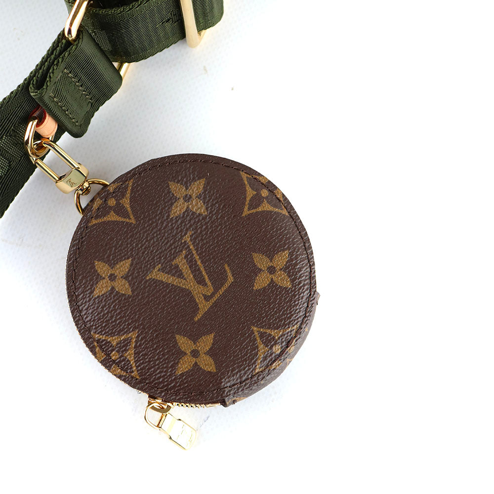 LOUIS VUITTON - Adjustable canvas bag strap and coin purse