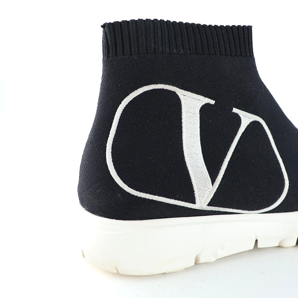 VALENTINO - VLogo high-top canvas sneakers (T38)