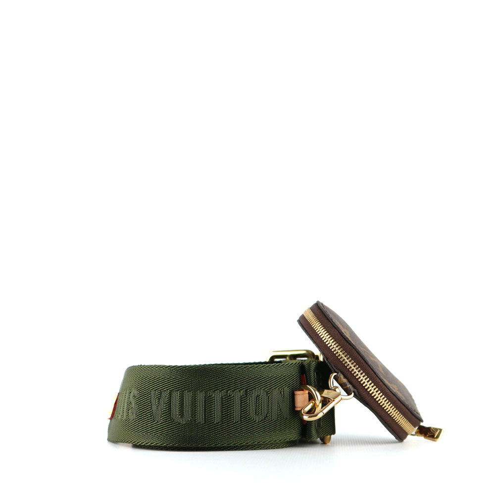 LOUIS VUITTON - Adjustable canvas bag strap and coin purse