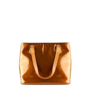 LOUIS VUITTON - Sac à main Houston en cuir verni empreinte