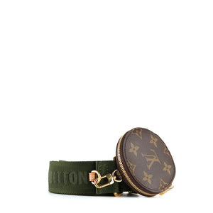 LOUIS VUITTON - Adjustable canvas bag strap and coin purse