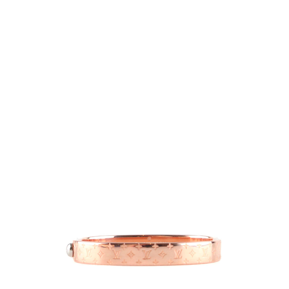 LOUIS VUITTON - Bracelet Nanogram en métal rose gold