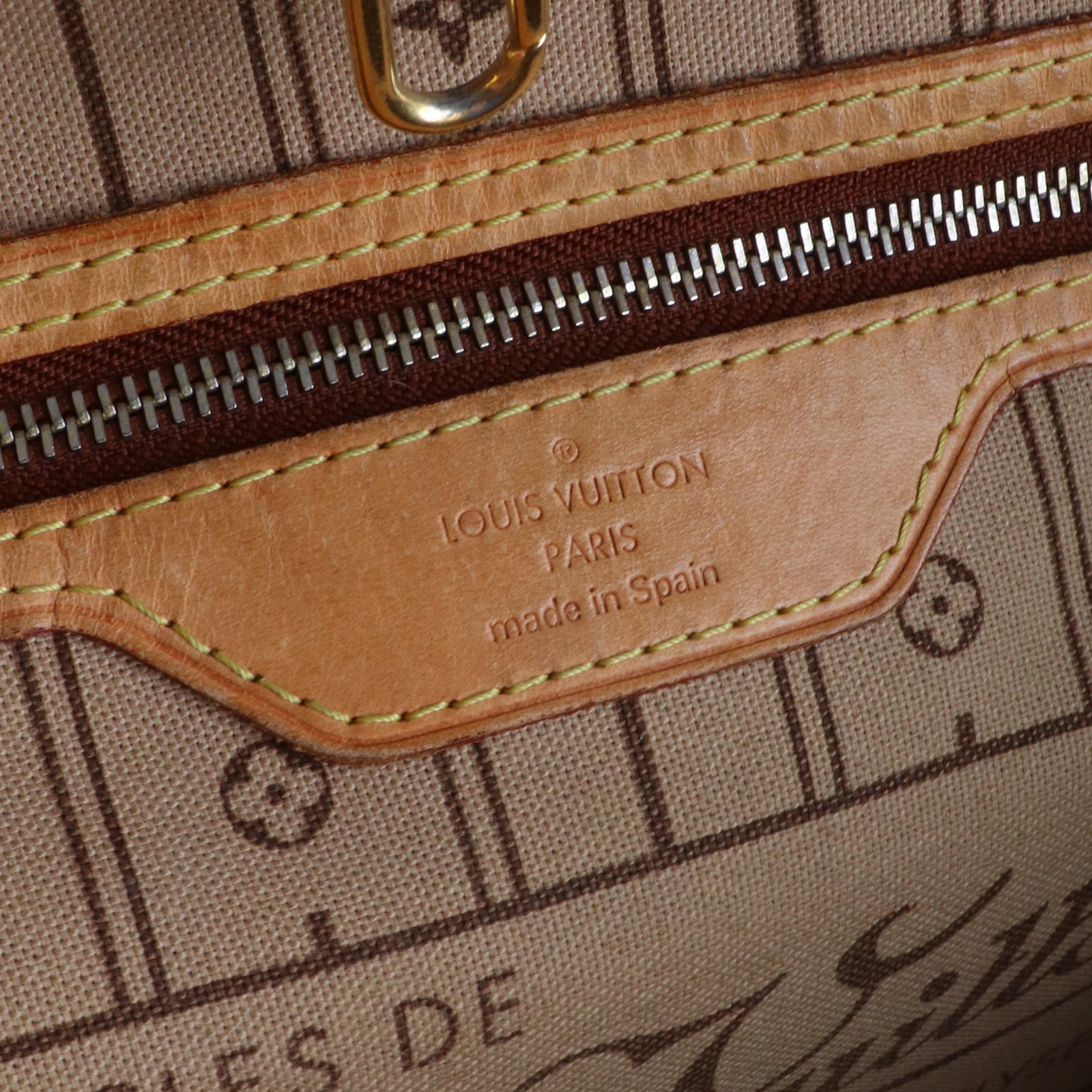 LOUIS VUITTON - Sac cabas Neverfull MM en toile monogramme