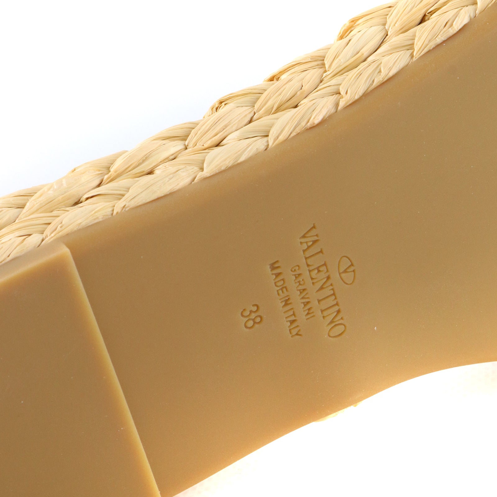 VALENTINO - Vlogo sandals in black leather (T38)