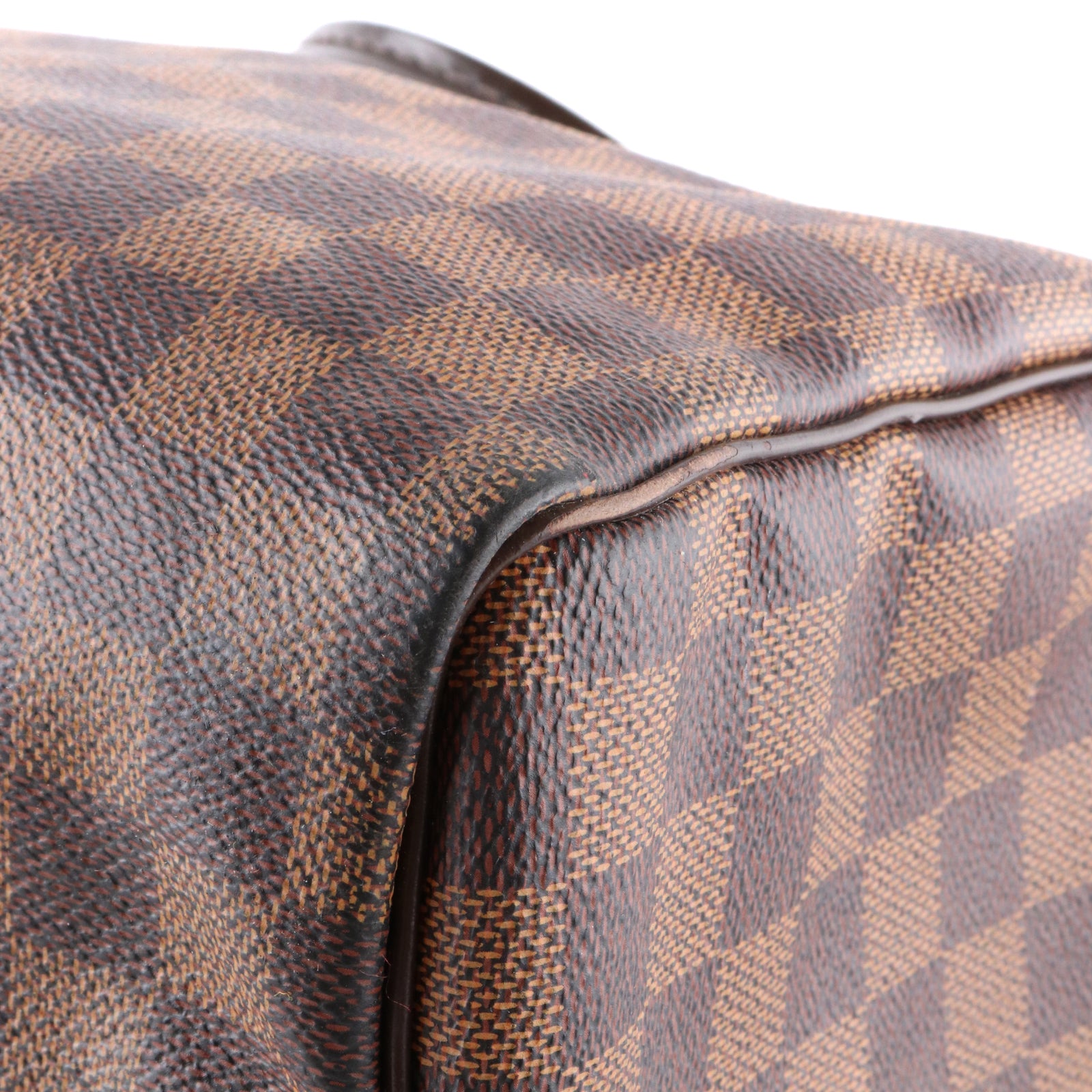 LOUIS VUITTON - Sac à main Speedy 30 en toile damier ébène