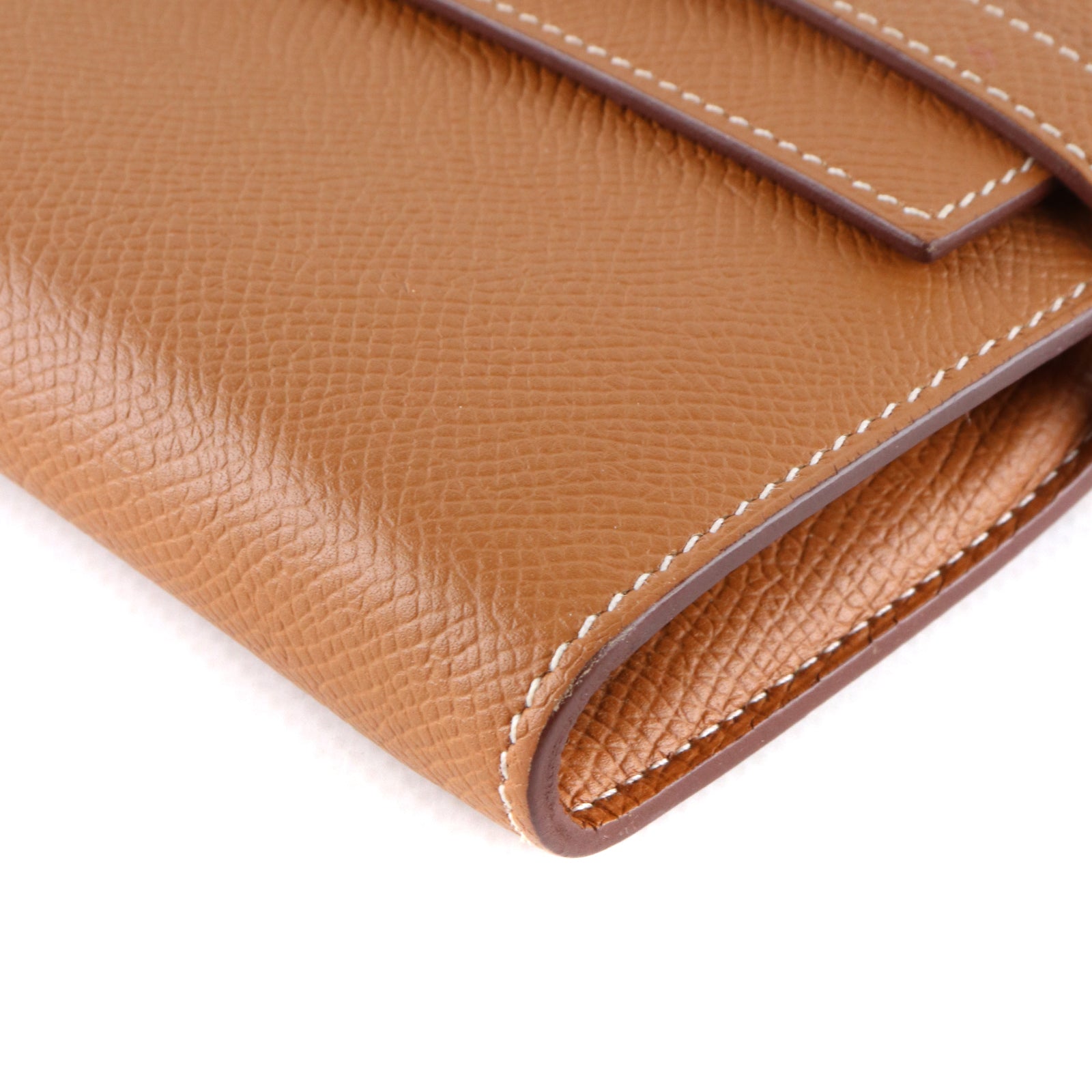 HERMÈS - Kelly wallet in gold epsom leather
