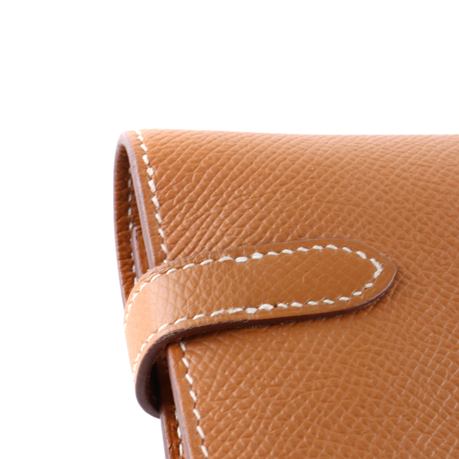 HERMÈS - Kelly wallet in gold epsom leather