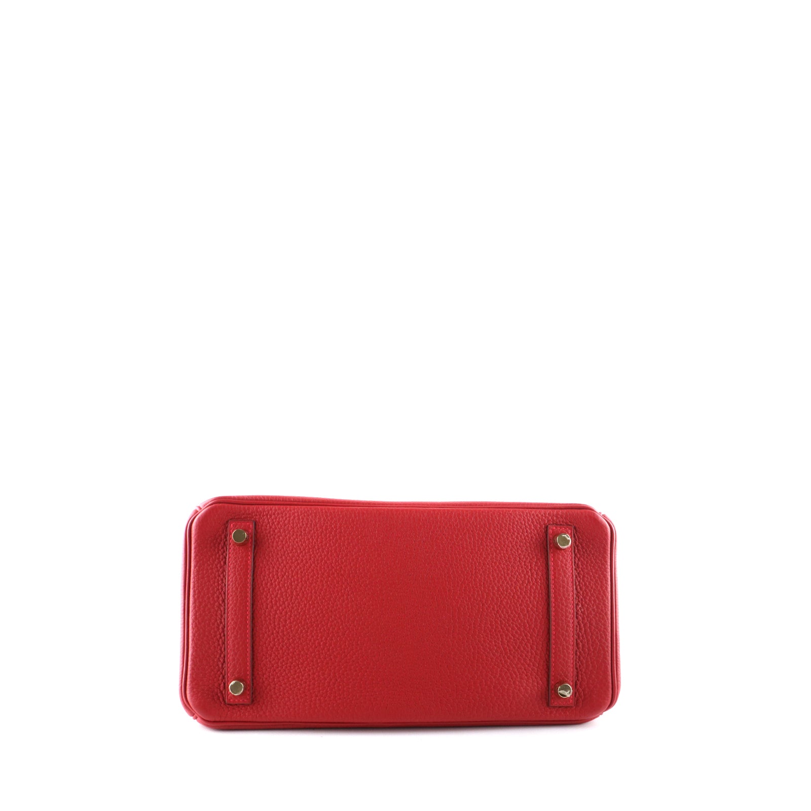 HERMÈS - Sac à main Birkin 30 en cuir togo rouge