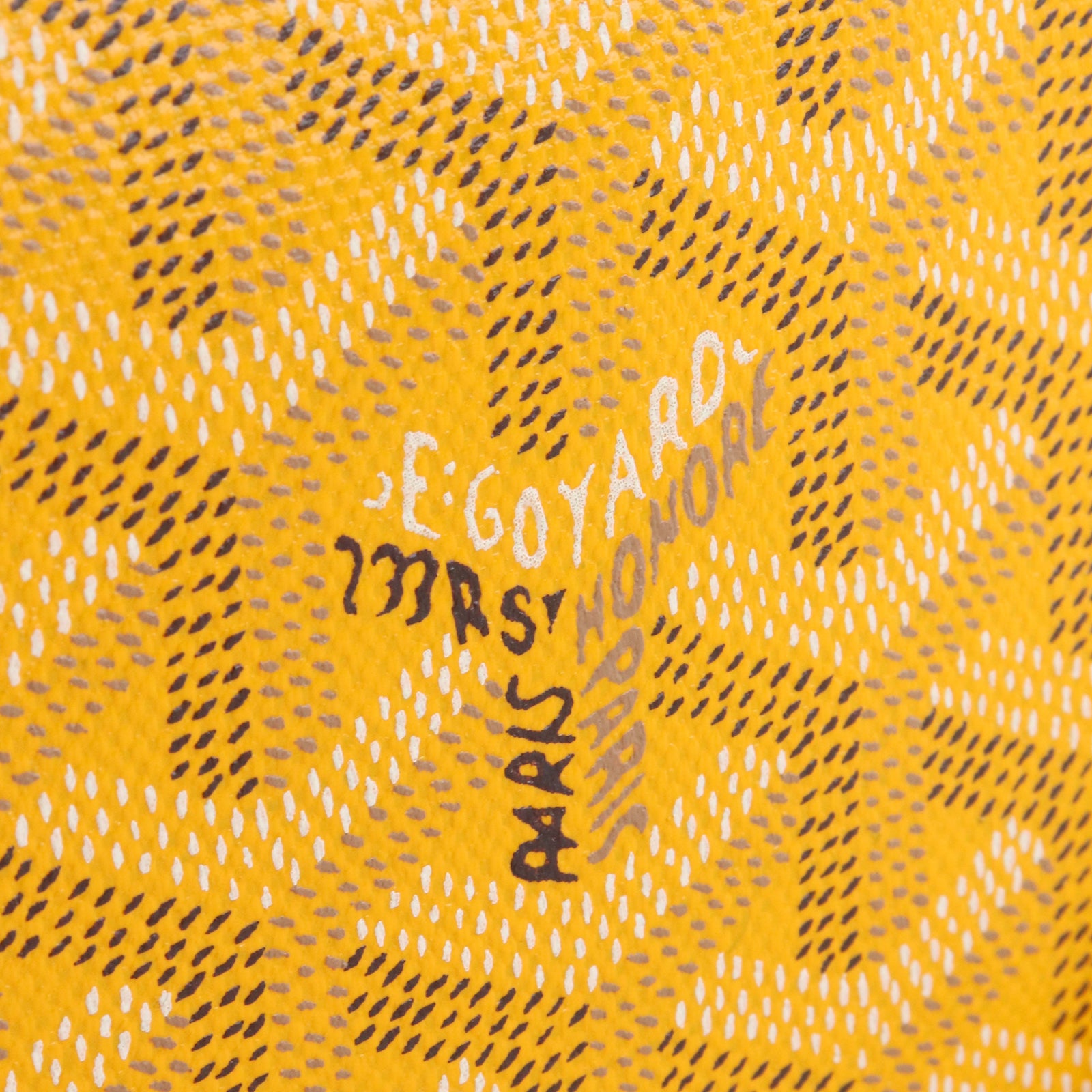 GOYARD - Sac à bandoulière Belvédère PM en toile enduite et cuir jaune