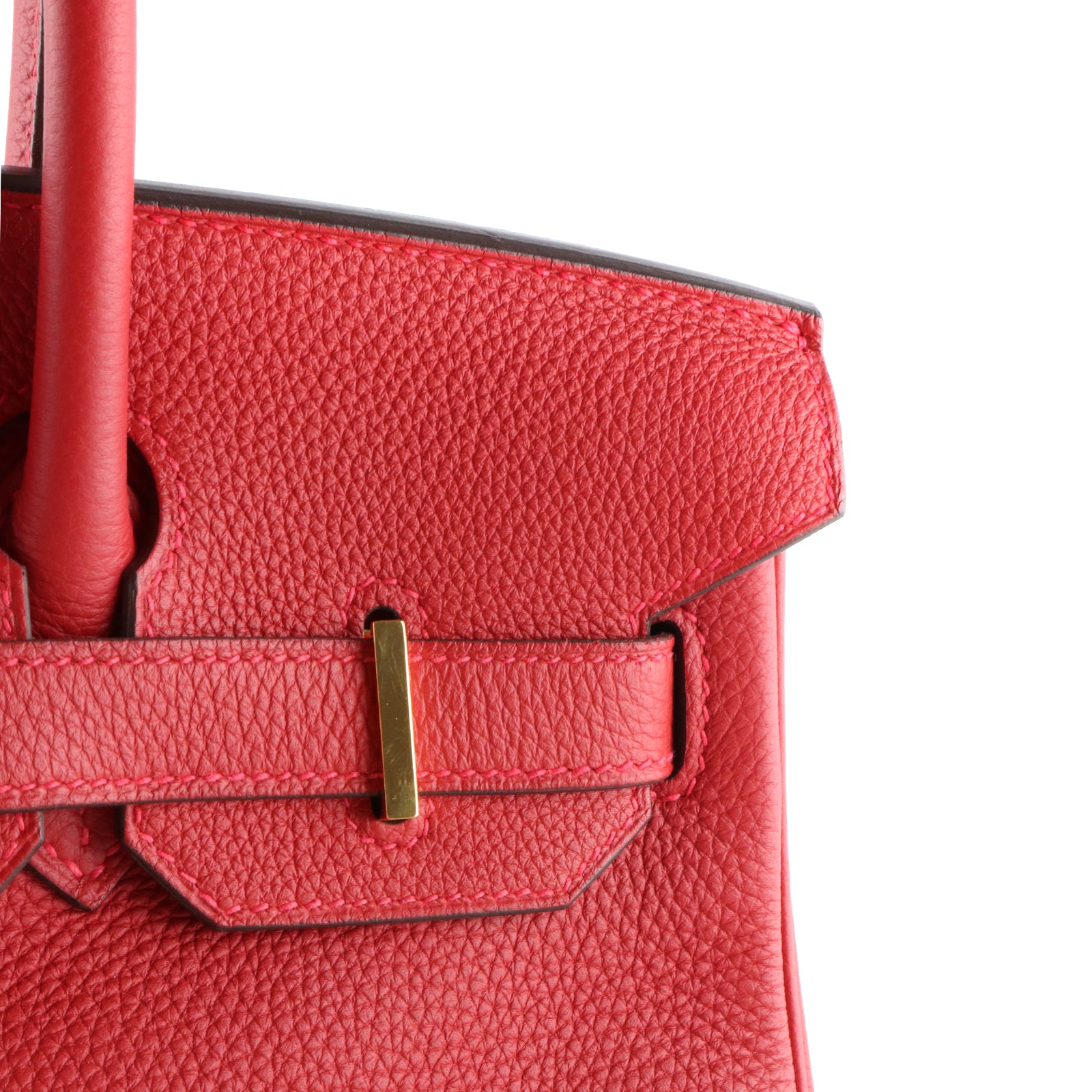 HERMÈS - Sac à main Birkin 30 en cuir togo rouge