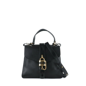 CHLOÉ - Aby shoulder bag in black grained leather