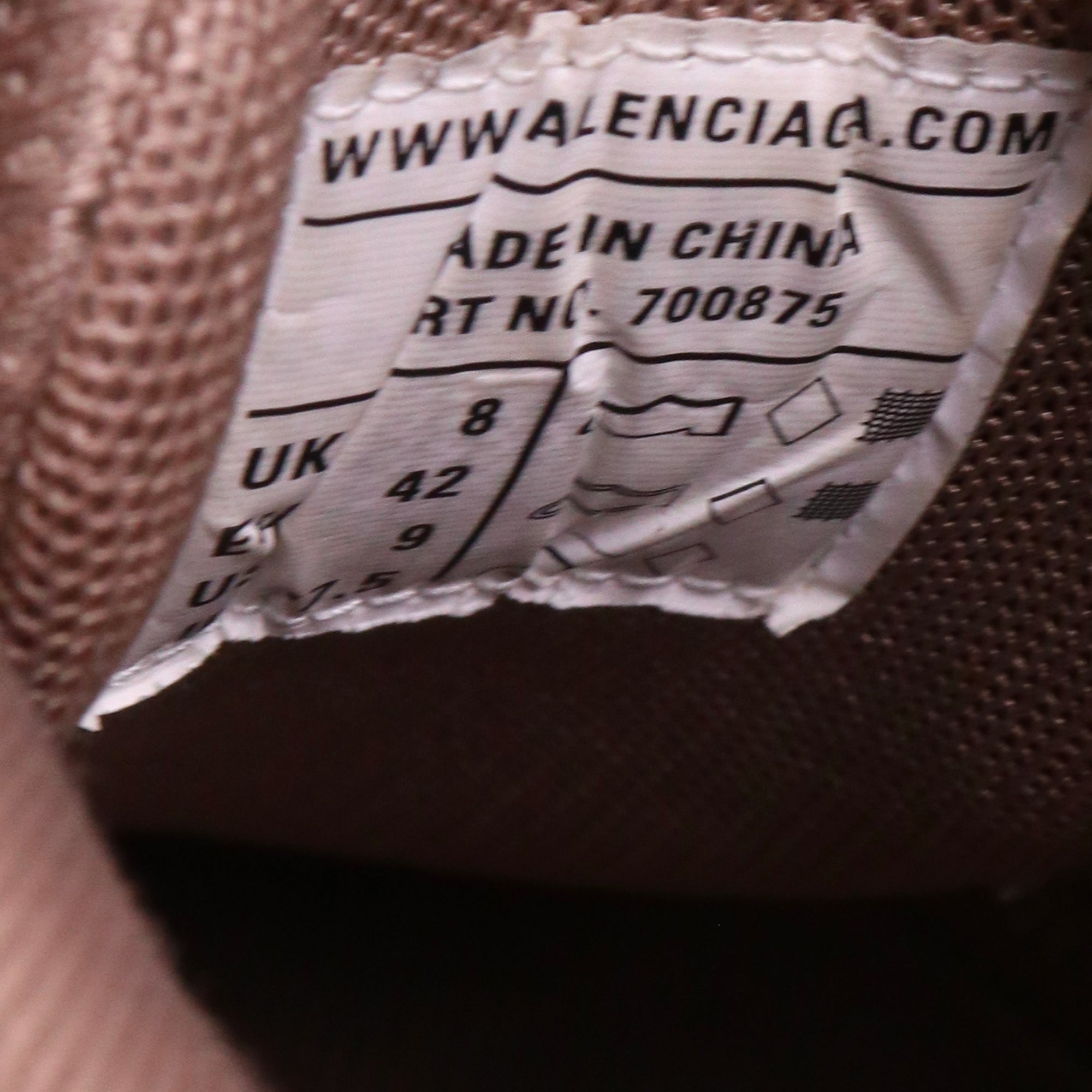 BALENCIAGA - Baskets Track Balenciaga en cuir et toile marron (T42)
