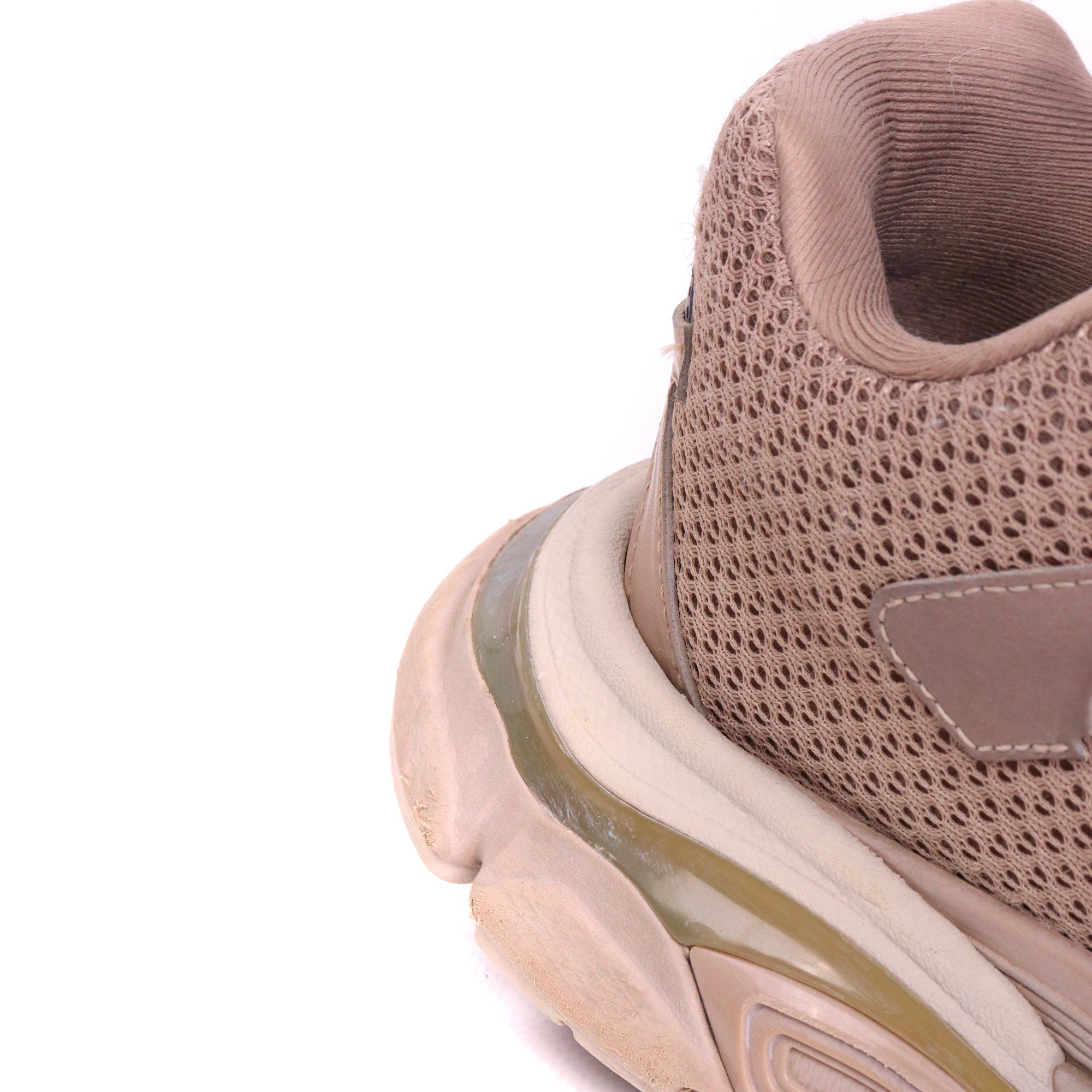 BALENCIAGA - Baskets Track Balenciaga en cuir et toile marron (T42)