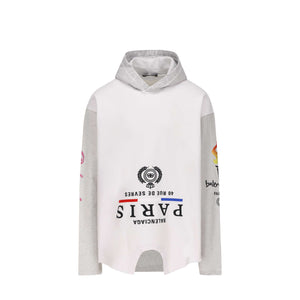 BALENCIAGA - Sweat à capuche Upside Down Balenciaga oversize (L)