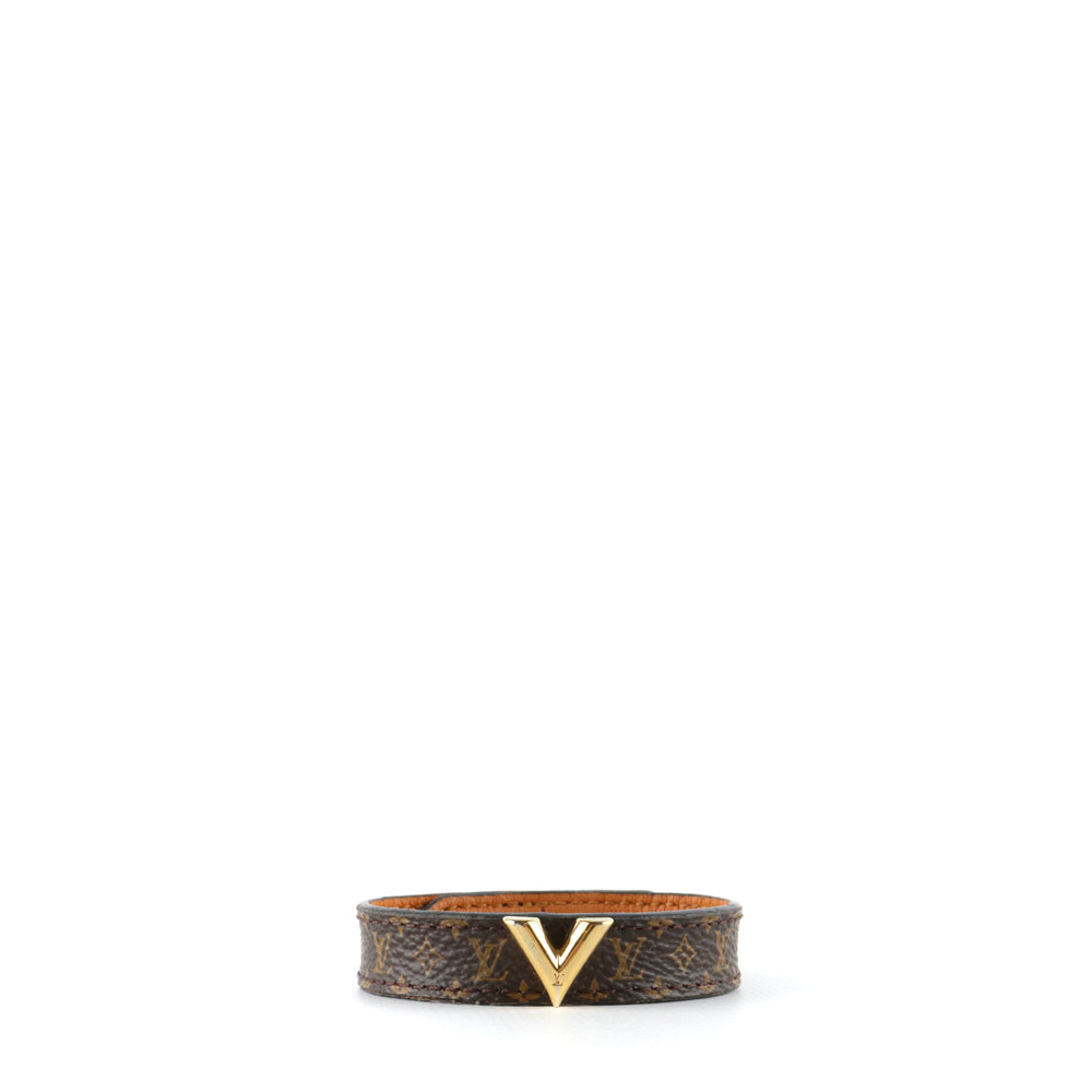 LOUIS VUITTON - Essential V bracelet in monogram canvas (T17)