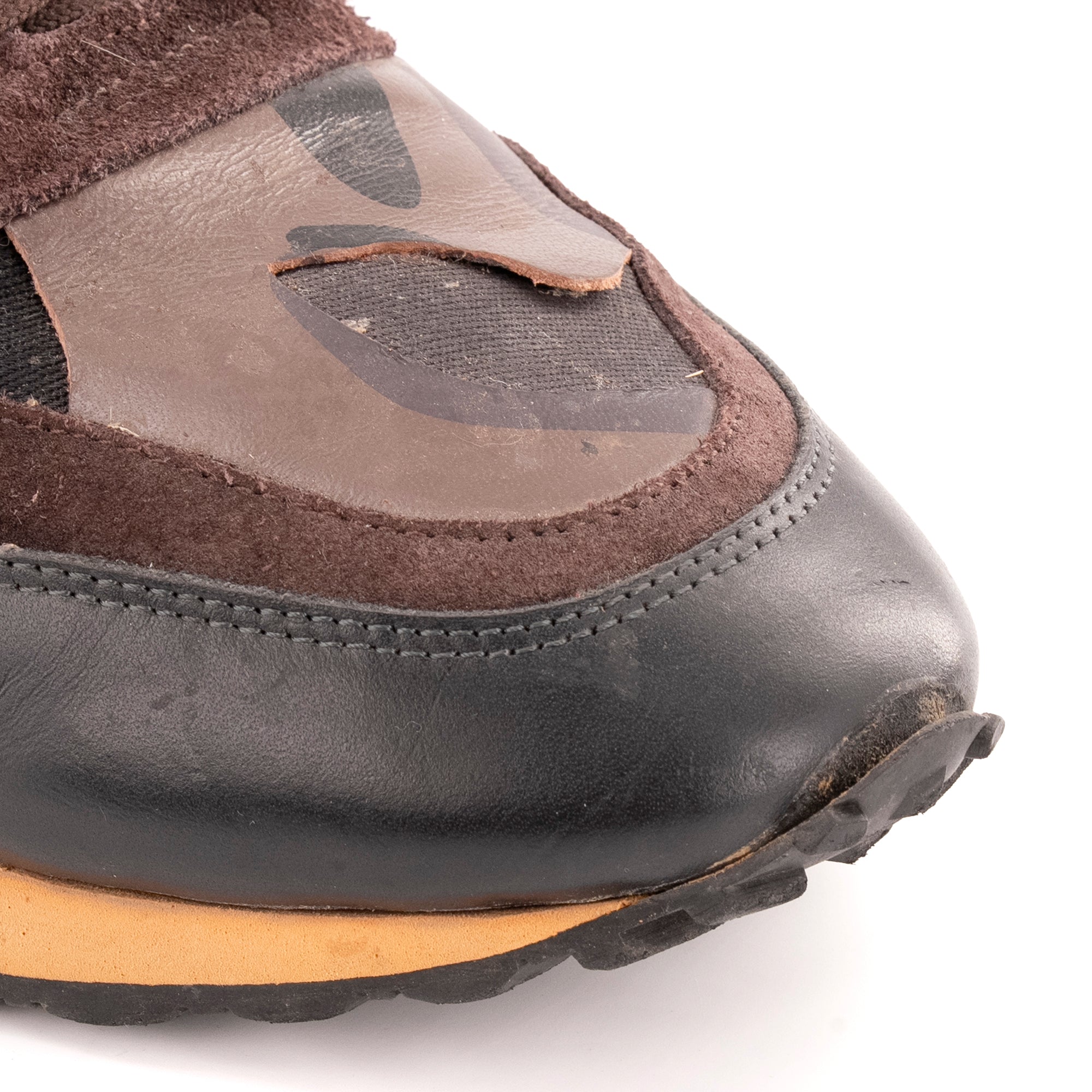 VALENTINO - Sneakers Rockrunner Valentino en toile et cuir marron camouflage (T42)