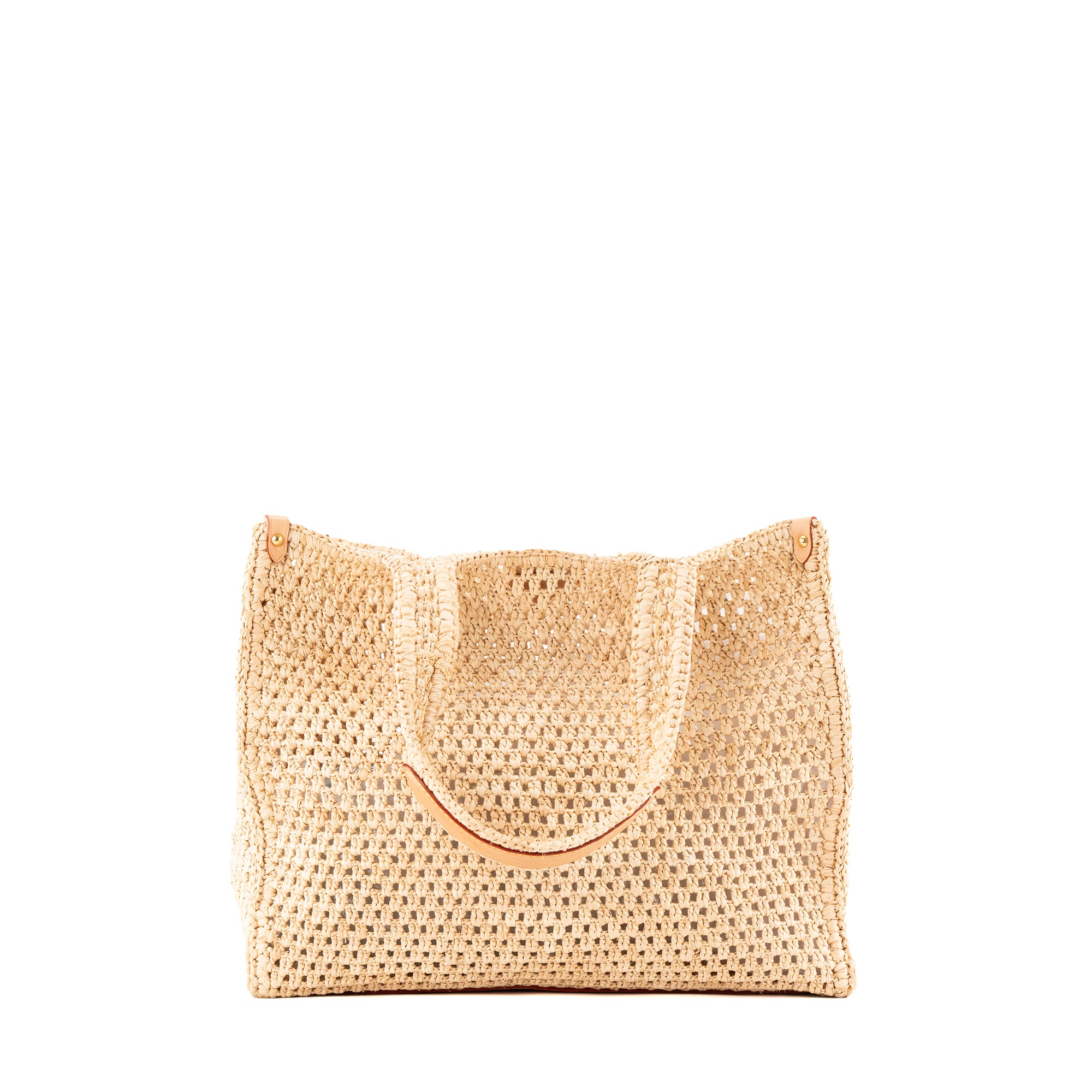 LOUIS VUITTON - Sac cabas Onthego MM Louis Vuitton en paille et cuir naturel