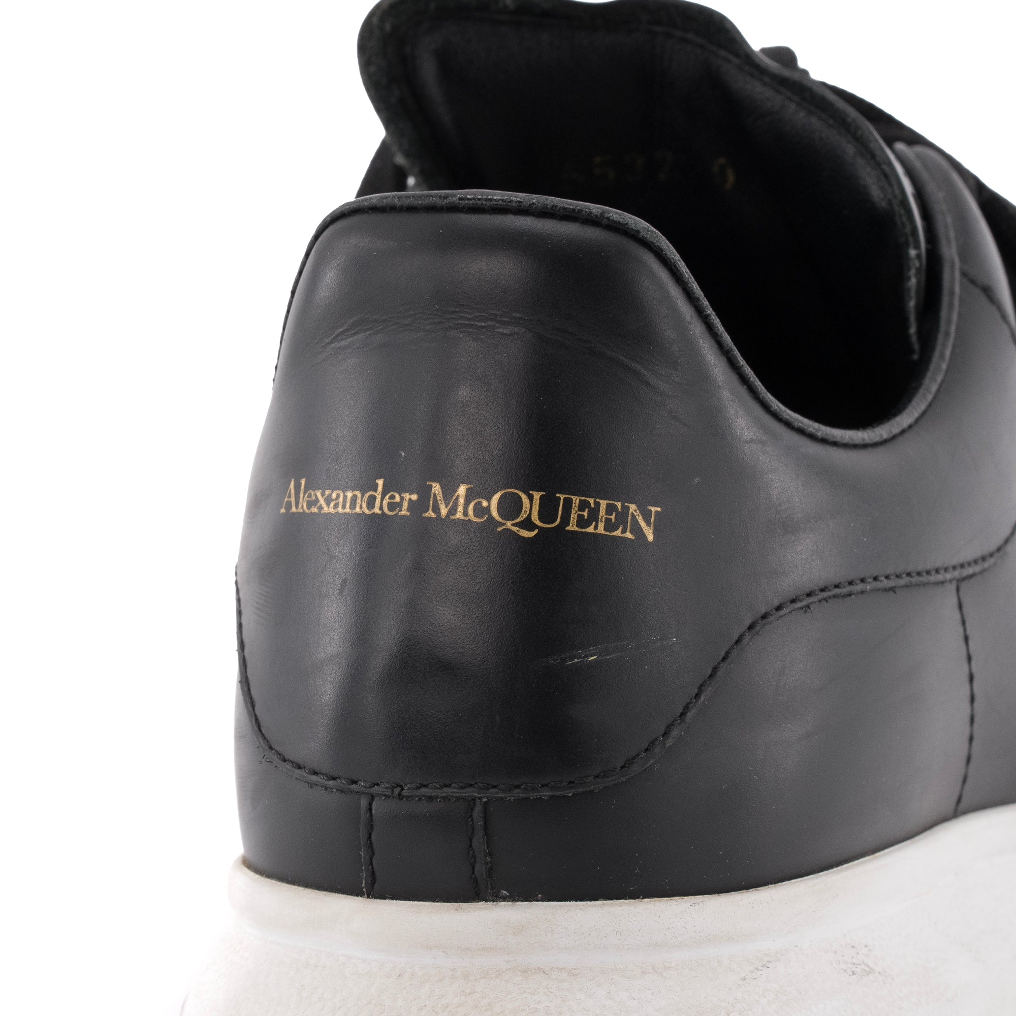 ALEXANDER MCQUEEN - Sneakers Oversize Alexander McQueen en cuir noir (T37.5)