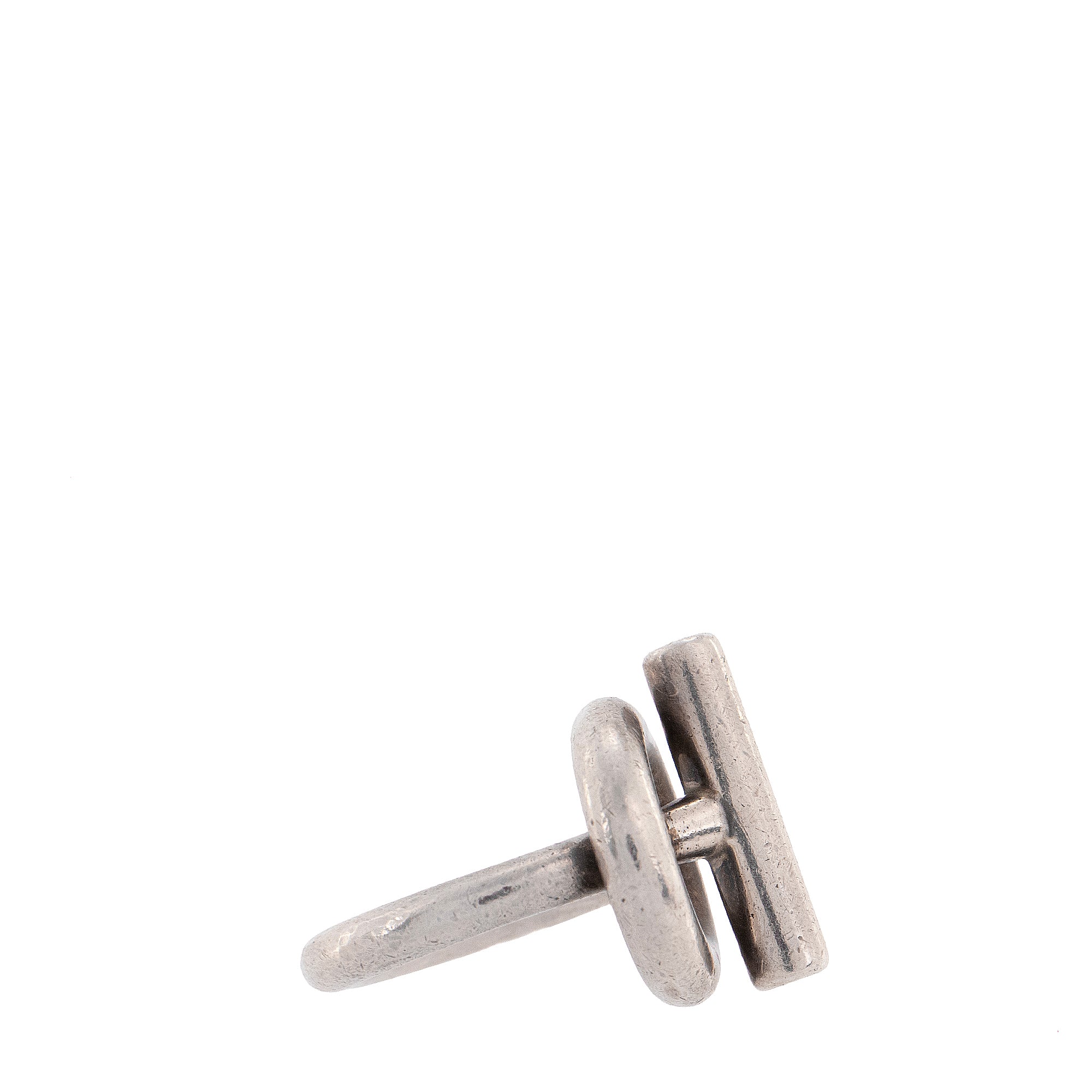 HERMÈS - Bague Échappée grand modèle Hermès en argent (T51)