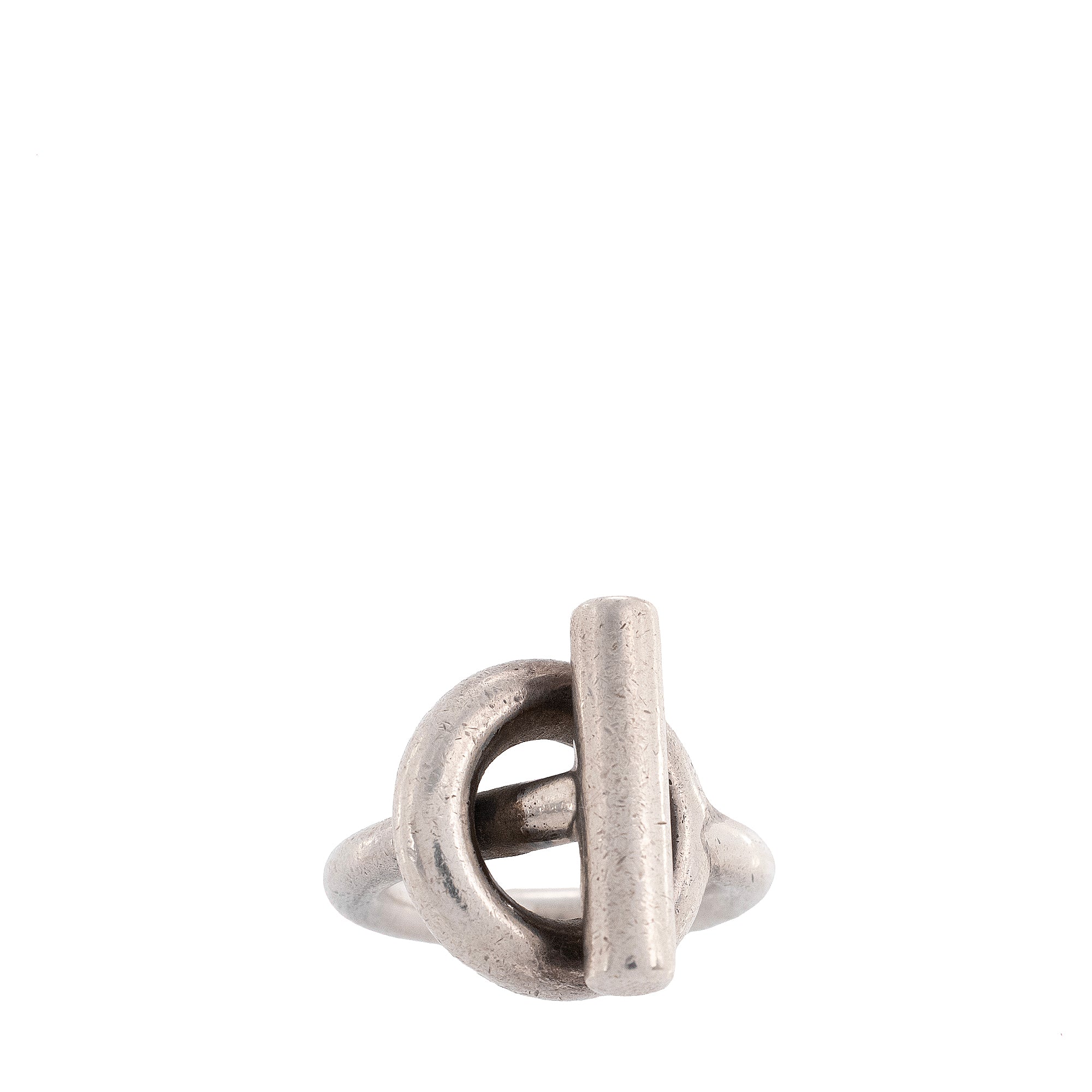 HERMÈS - Bague Échappée grand modèle Hermès en argent (T51)