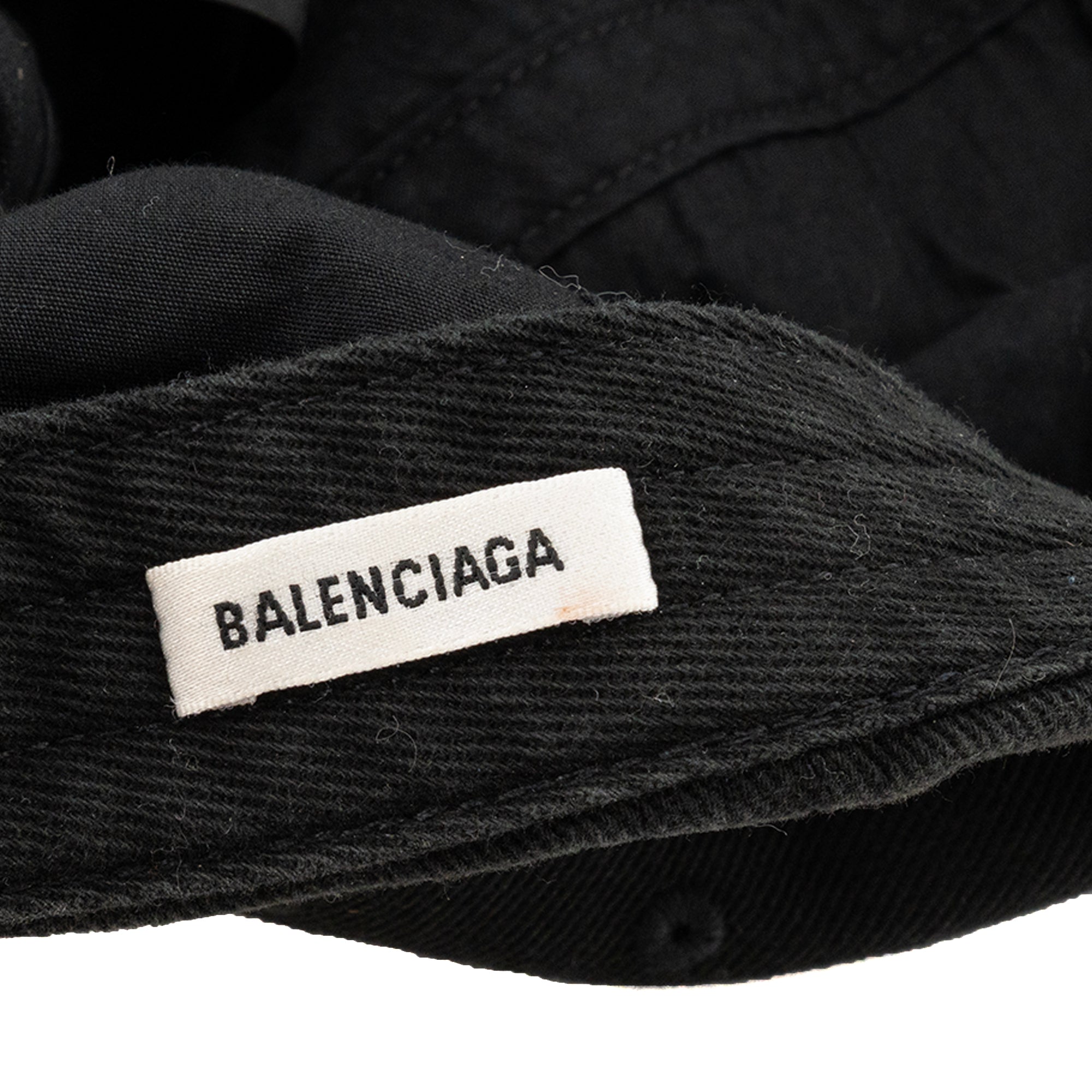 BALENCIAGA - Casquette Languages Balenciaga en toile noire (L)