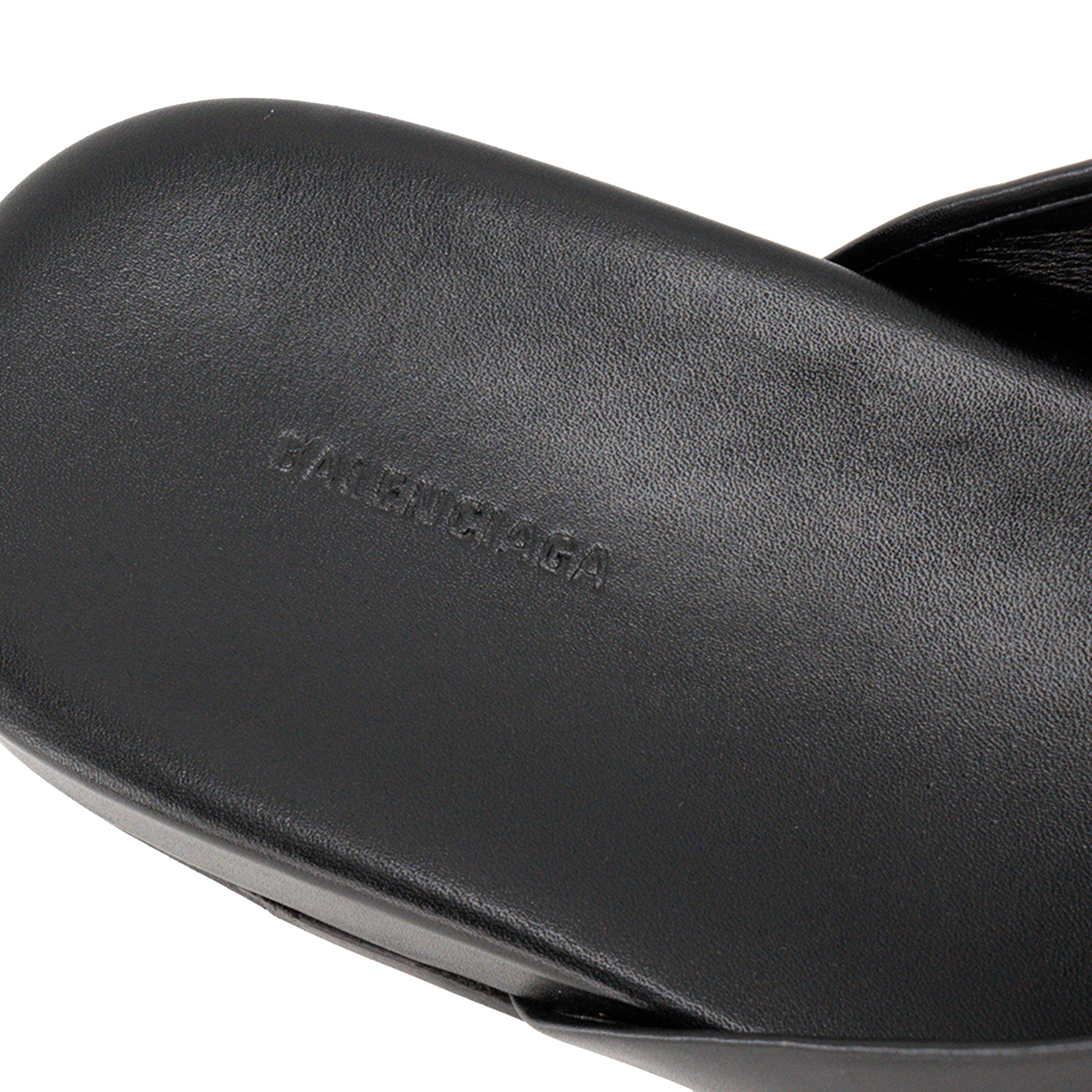 BALENCIAGA - Mules Cosy BB Balenciaga en cuir lisse noir (T40)