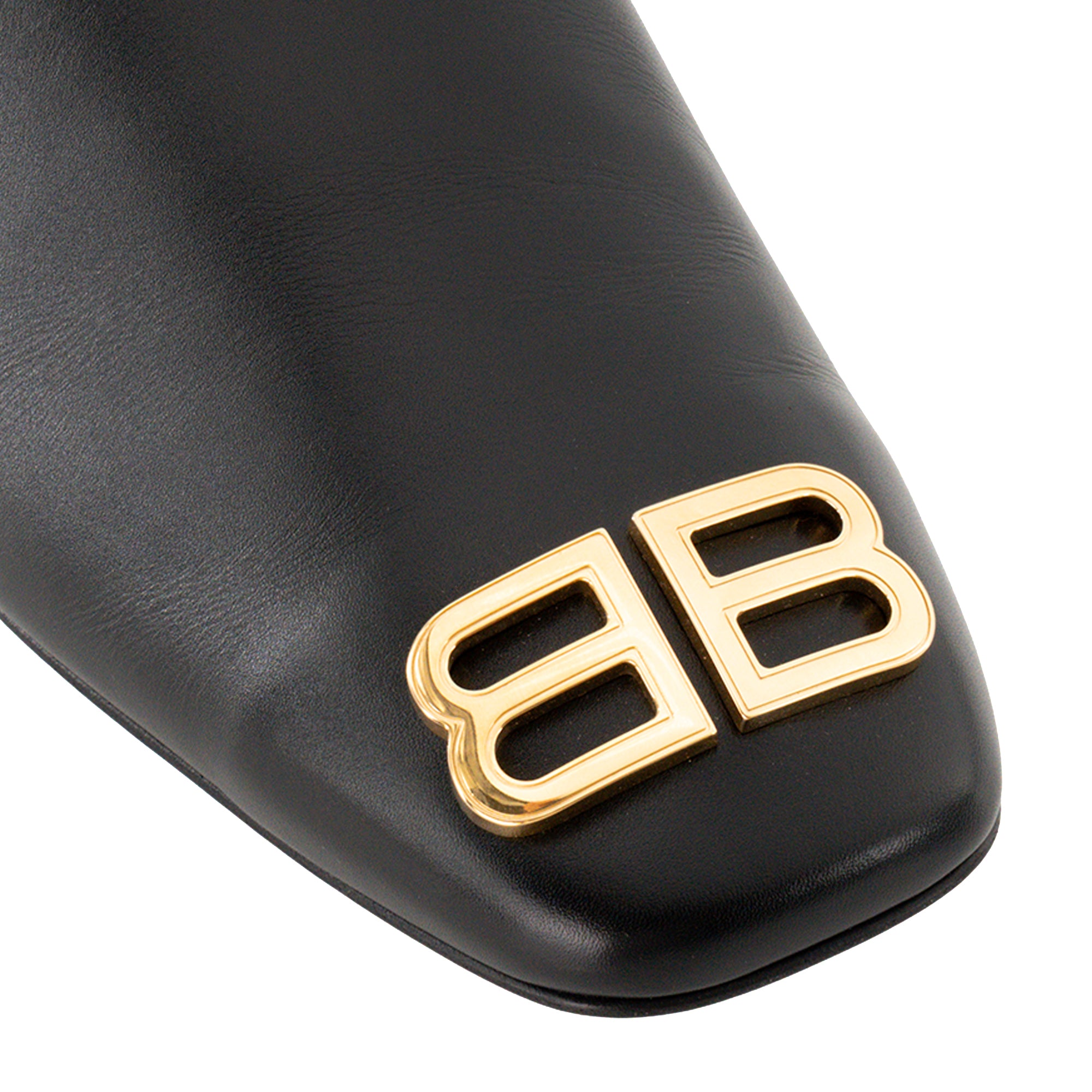 BALENCIAGA - Mules Cosy BB Balenciaga en cuir lisse noir (T40)