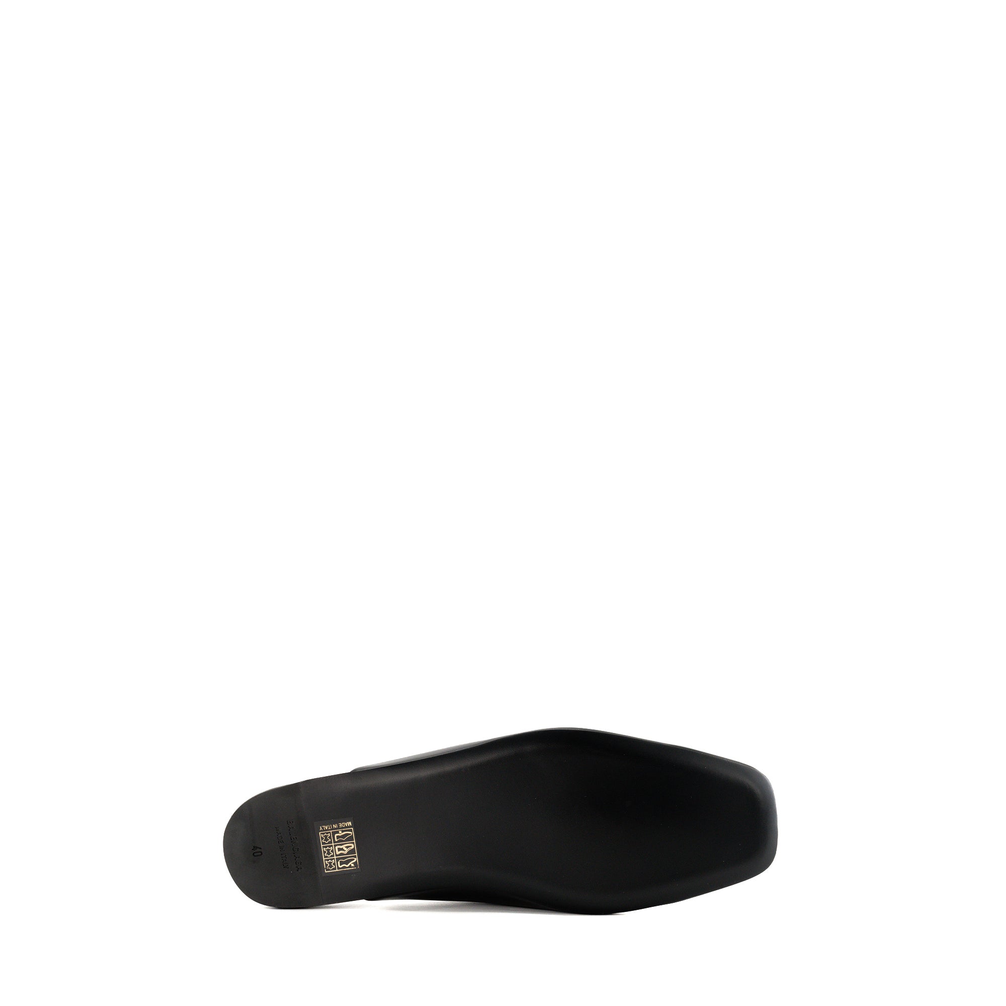 BALENCIAGA - Mules Cosy BB Balenciaga en cuir lisse noir (T40)