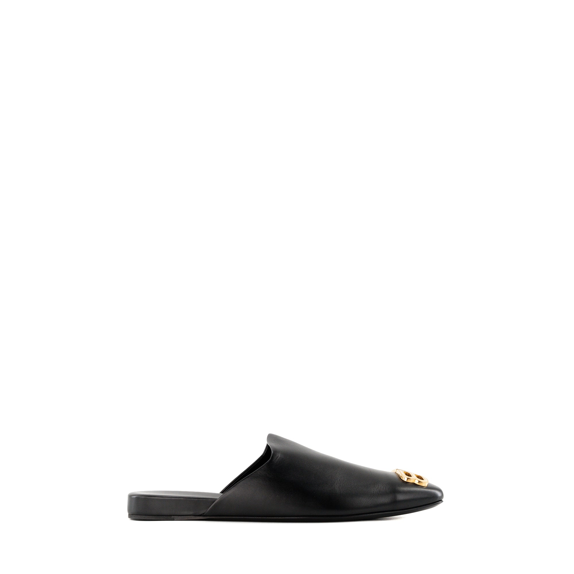 BALENCIAGA - Mules Cosy BB Balenciaga en cuir lisse noir (T40)
