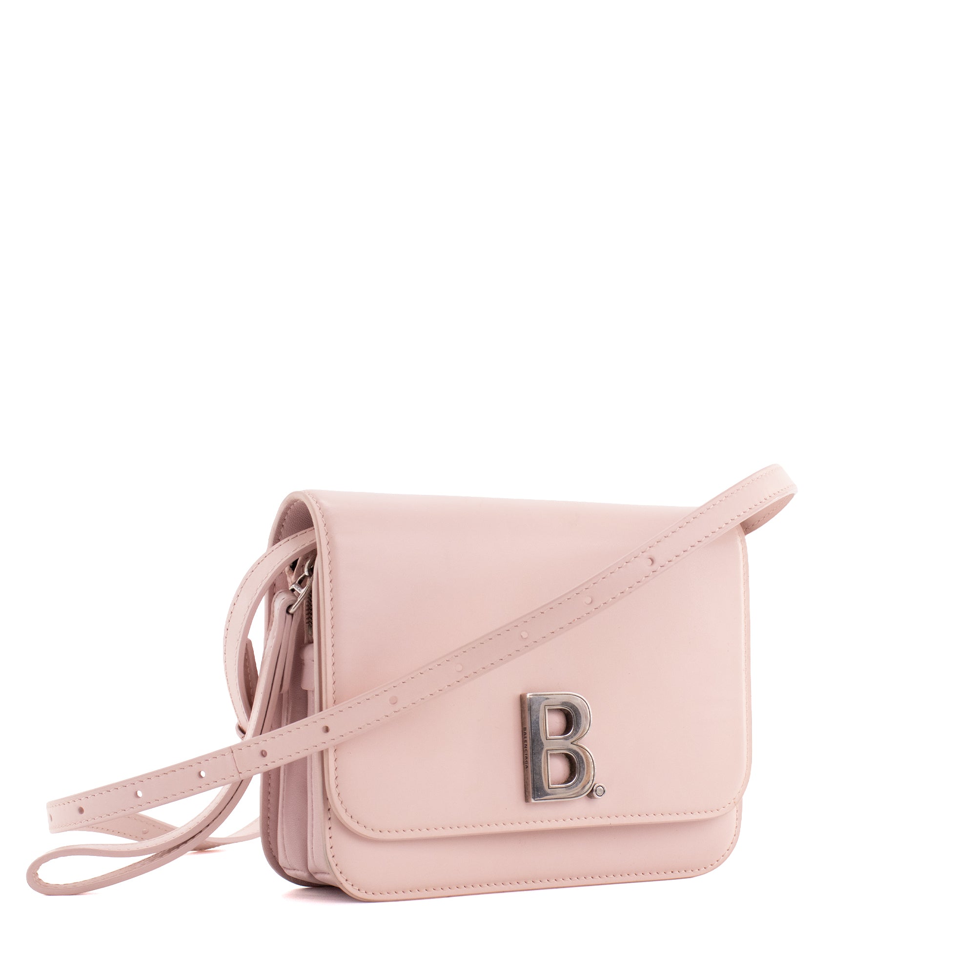 BALENCIAGA - Sac à bandoulière B.Dot Balenciaga en cuir lisse rose