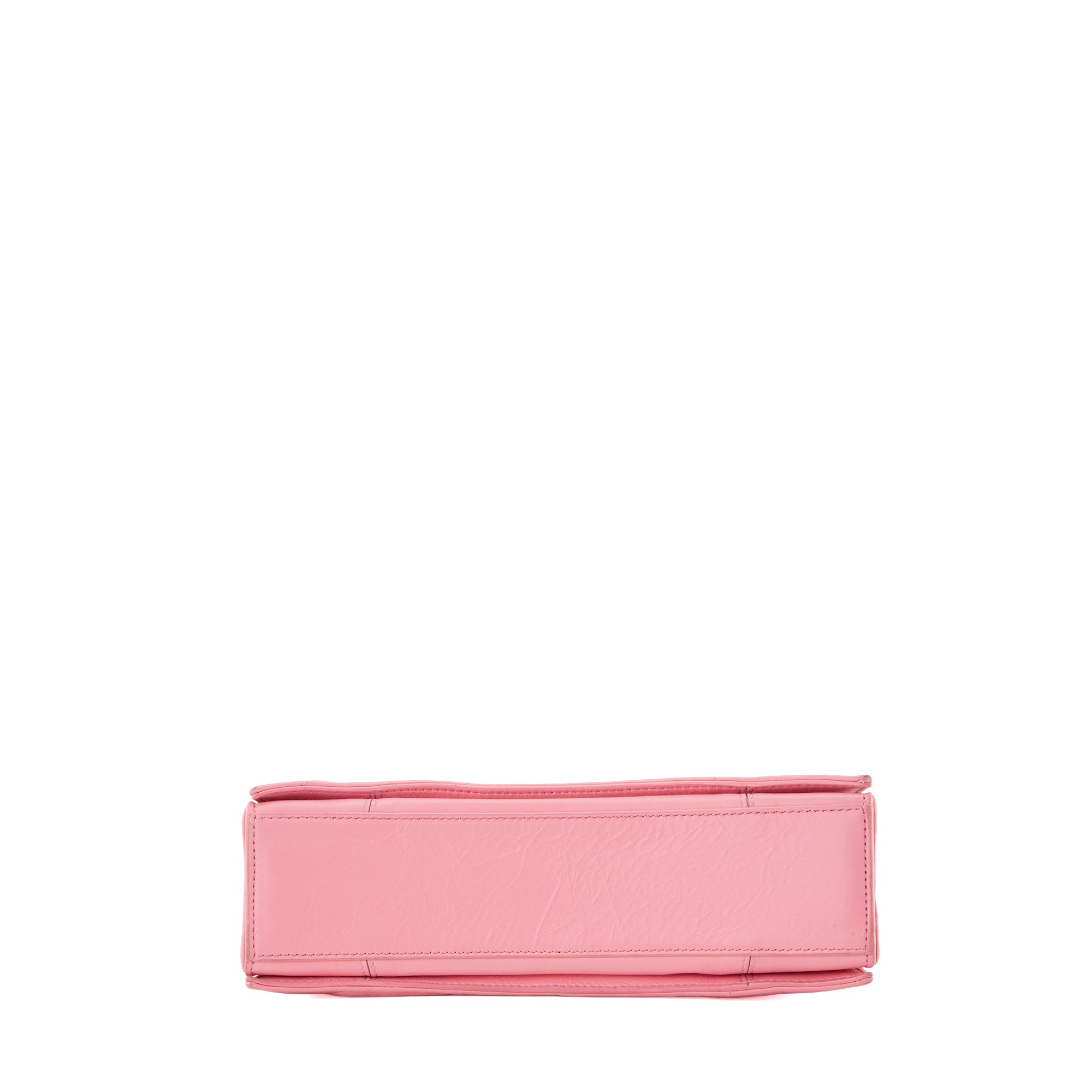 BALENCIAGA - Sac à bandoulière Crush Balenciaga en cuir froissé rose