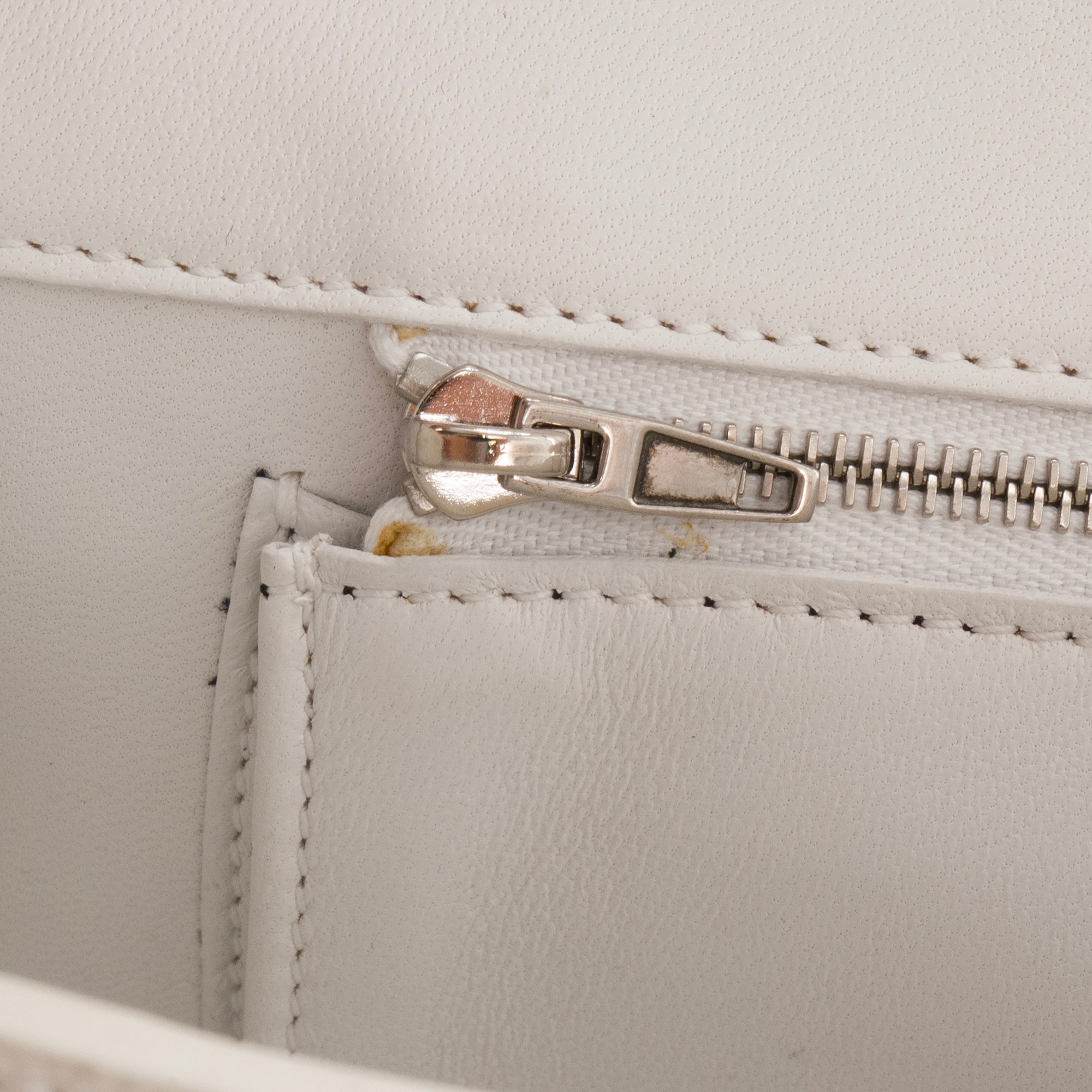BALENCIAGA - Sac à bandoulière Hourglass Balenciaga en cuir grainé blanc