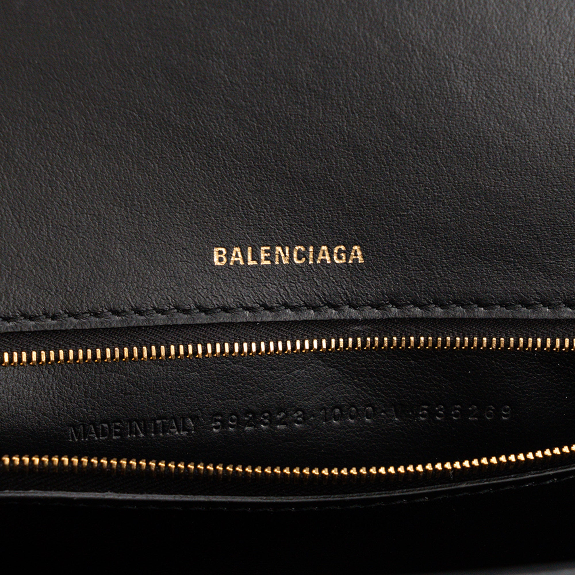 BALENCIAGA - Sac à bandoulière Hourglass Large Balenciaga en cuir lisse noir