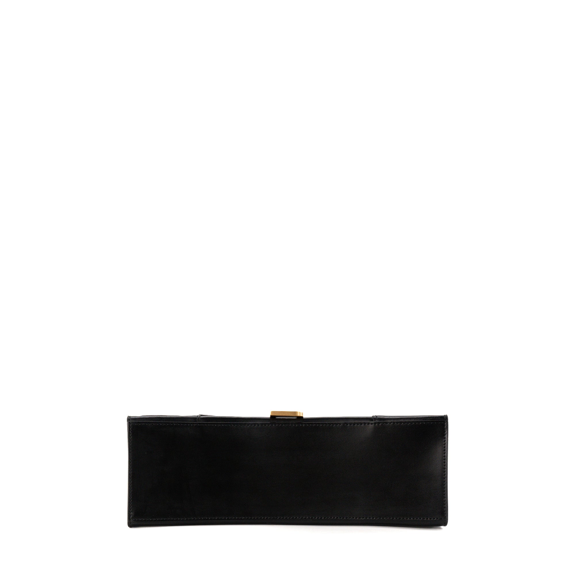 BALENCIAGA - Sac à bandoulière Hourglass Large Balenciaga en cuir lisse noir
