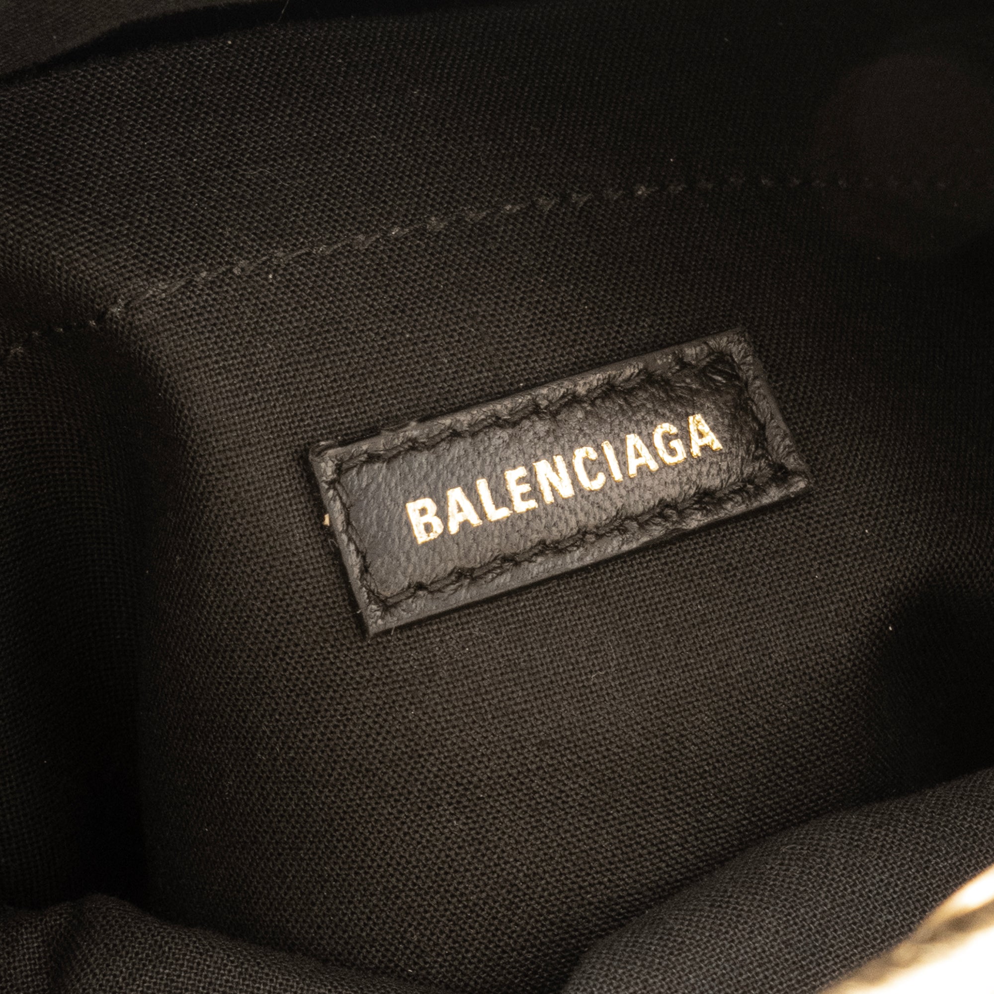 BALENCIAGA - Sac à bandoulière Monaco moyen Balenciaga en cuir froissé doré