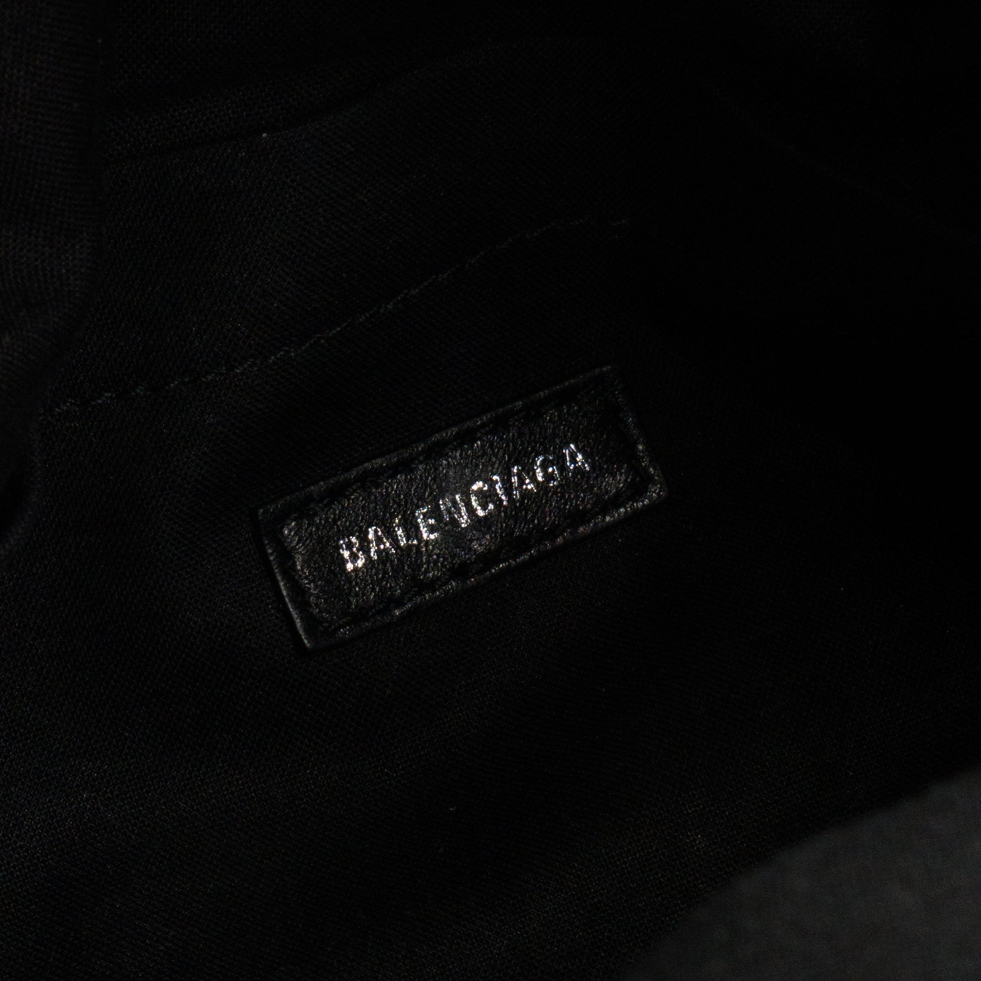 BALENCIAGA - Sac à bandoulière Monaco Small Balenciaga en cuir lisse noir
