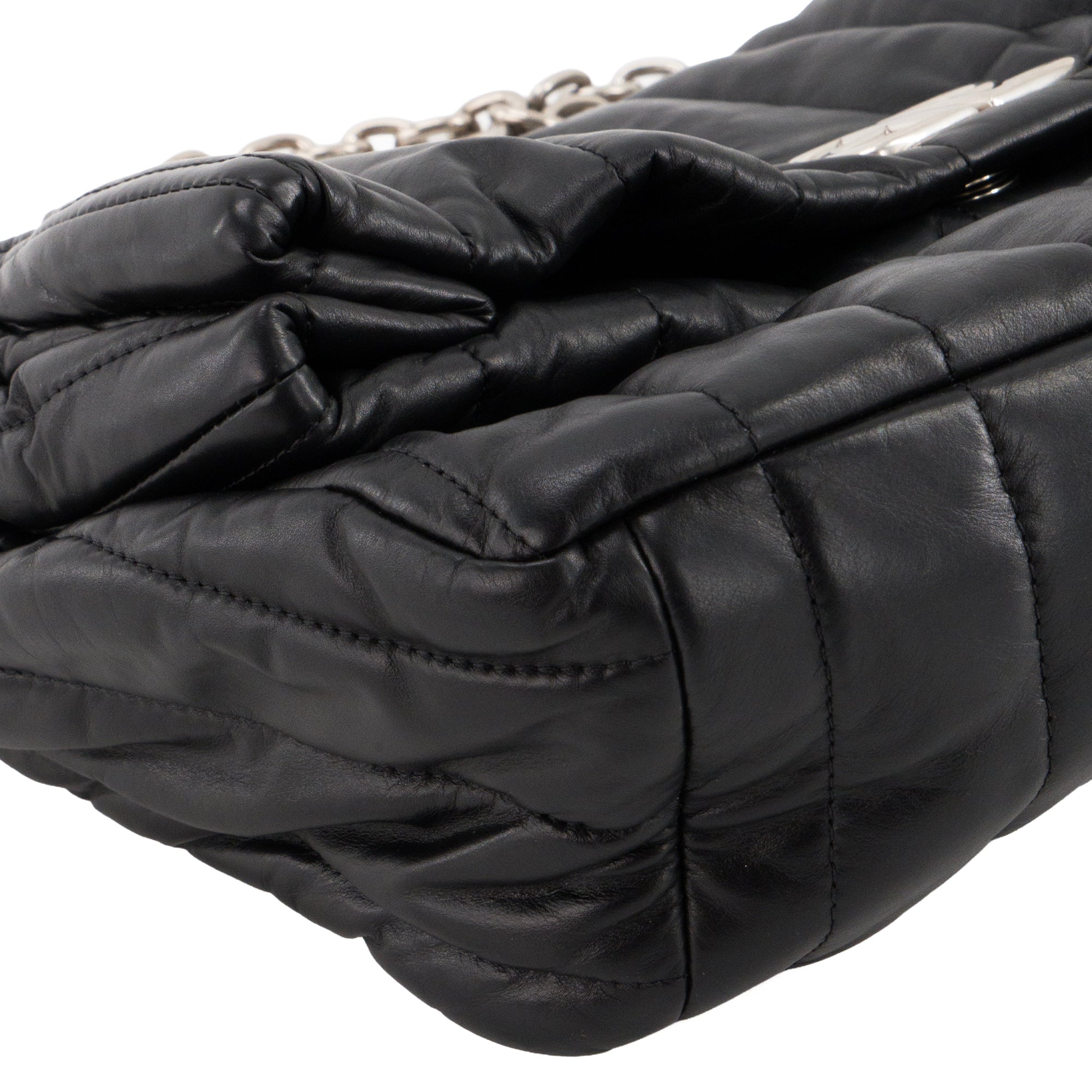 BALENCIAGA - Sac à bandoulière Monaco Small Balenciaga en cuir lisse noir