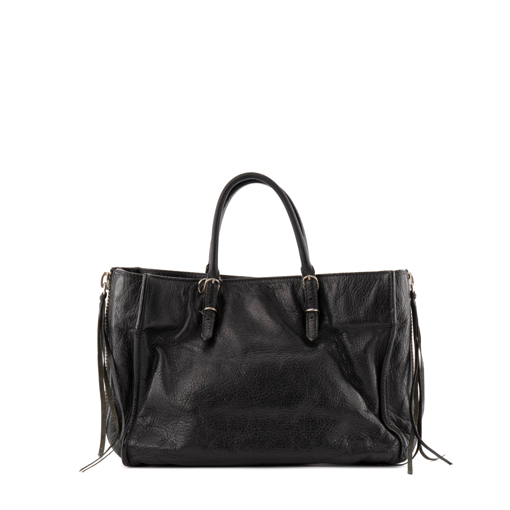 BALENCIAGA - Sac à bandoulière Papier A5 Balenciaga en cuir noir
