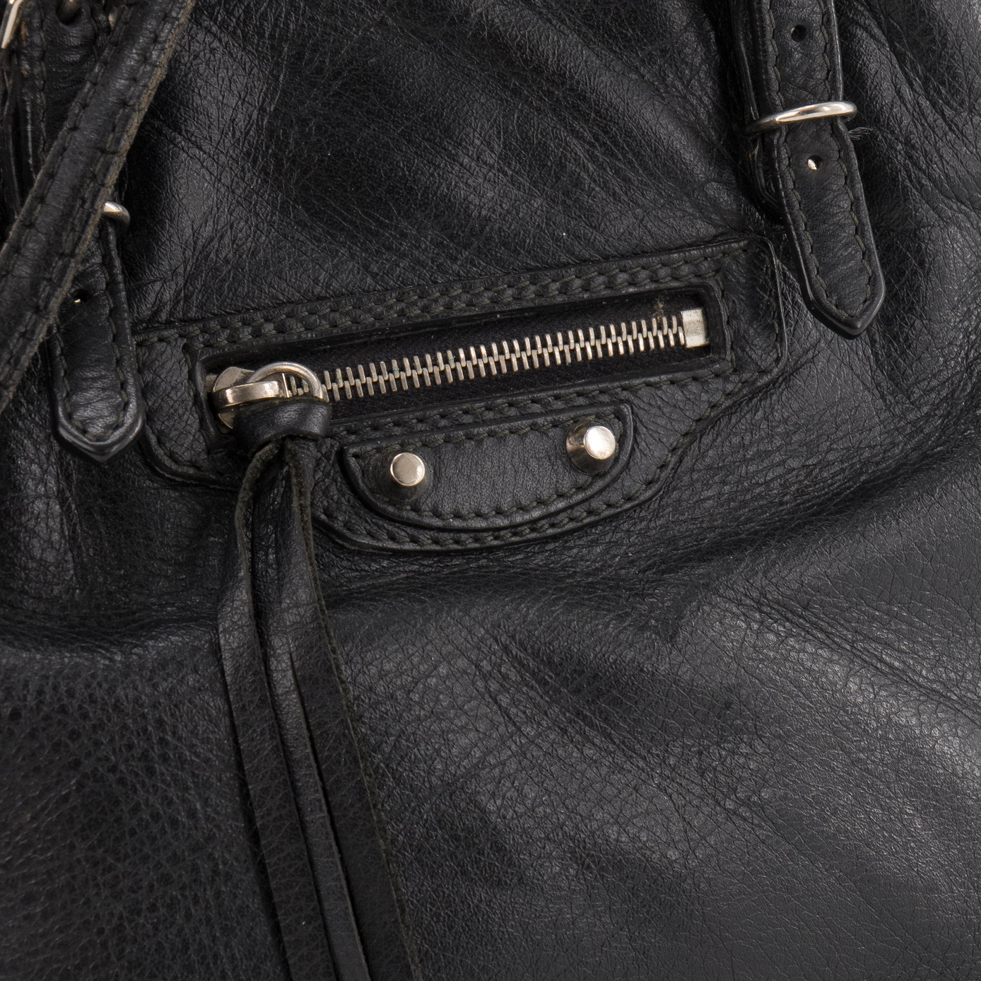 BALENCIAGA - Sac à bandoulière Papier A5 Balenciaga en cuir noir