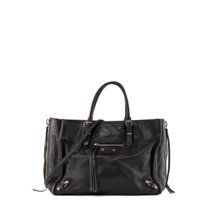 BALENCIAGA - Sac à bandoulière Papier A5 Balenciaga en cuir noir