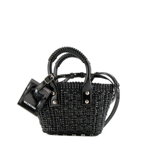BALENCIAGA - Sac à main Bistro XS Balenciaga en plastique noir