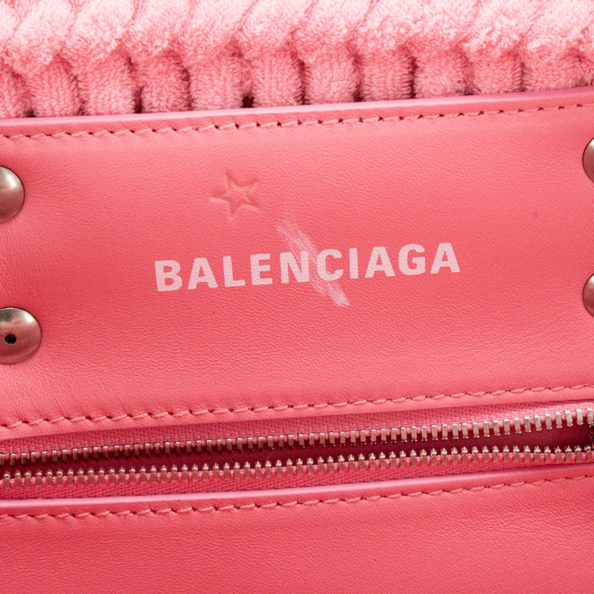 BALENCIAGA - Sac cabas Bistro Balenciaga en toile rose