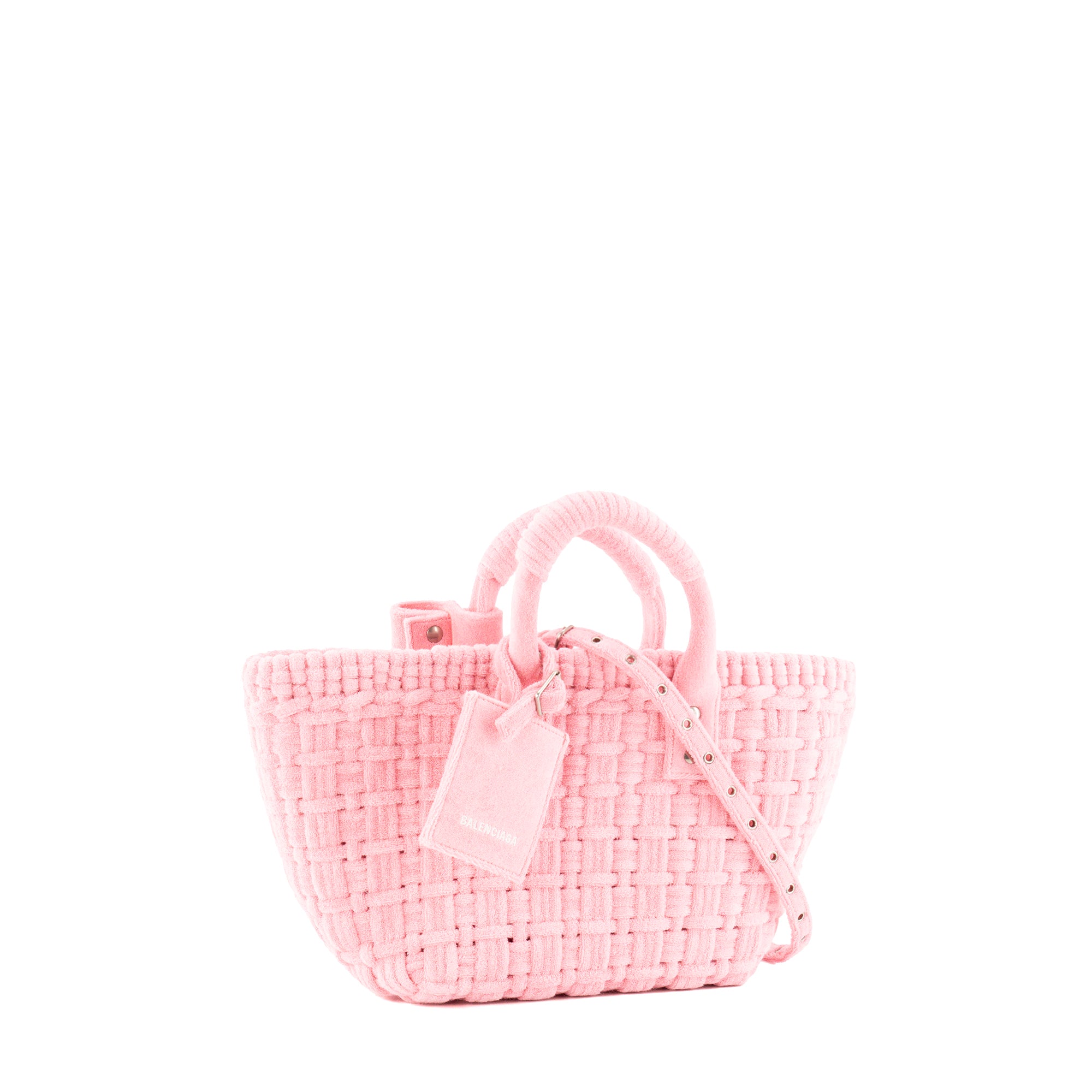BALENCIAGA - Sac cabas Bistro Balenciaga en toile rose