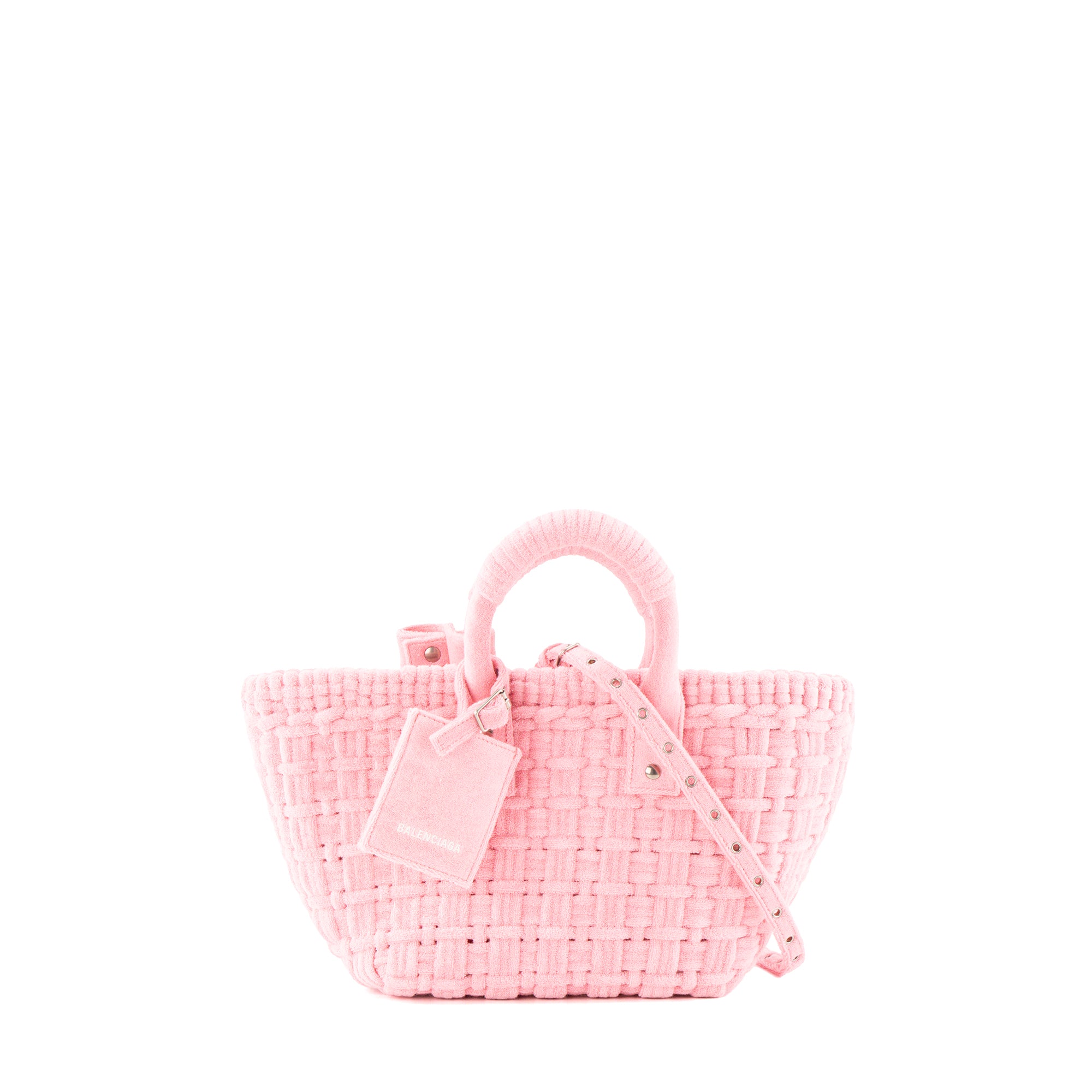 BALENCIAGA - Sac cabas Bistro Balenciaga en toile rose