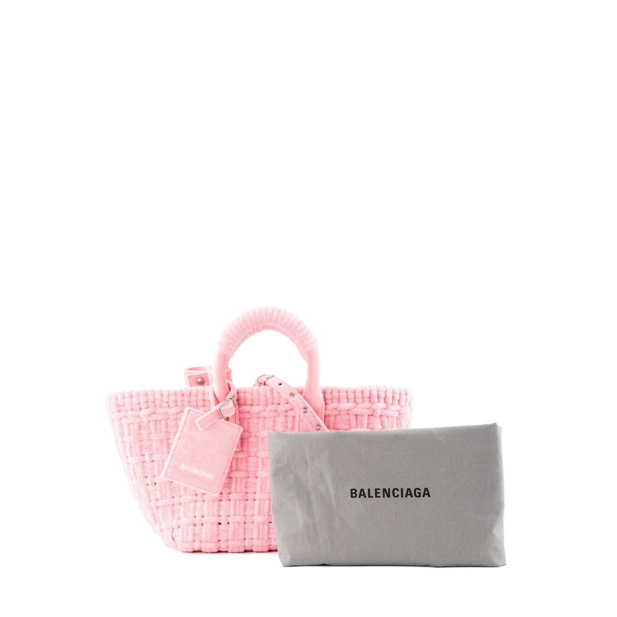 BALENCIAGA - Sac cabas Bistro Balenciaga en toile rose