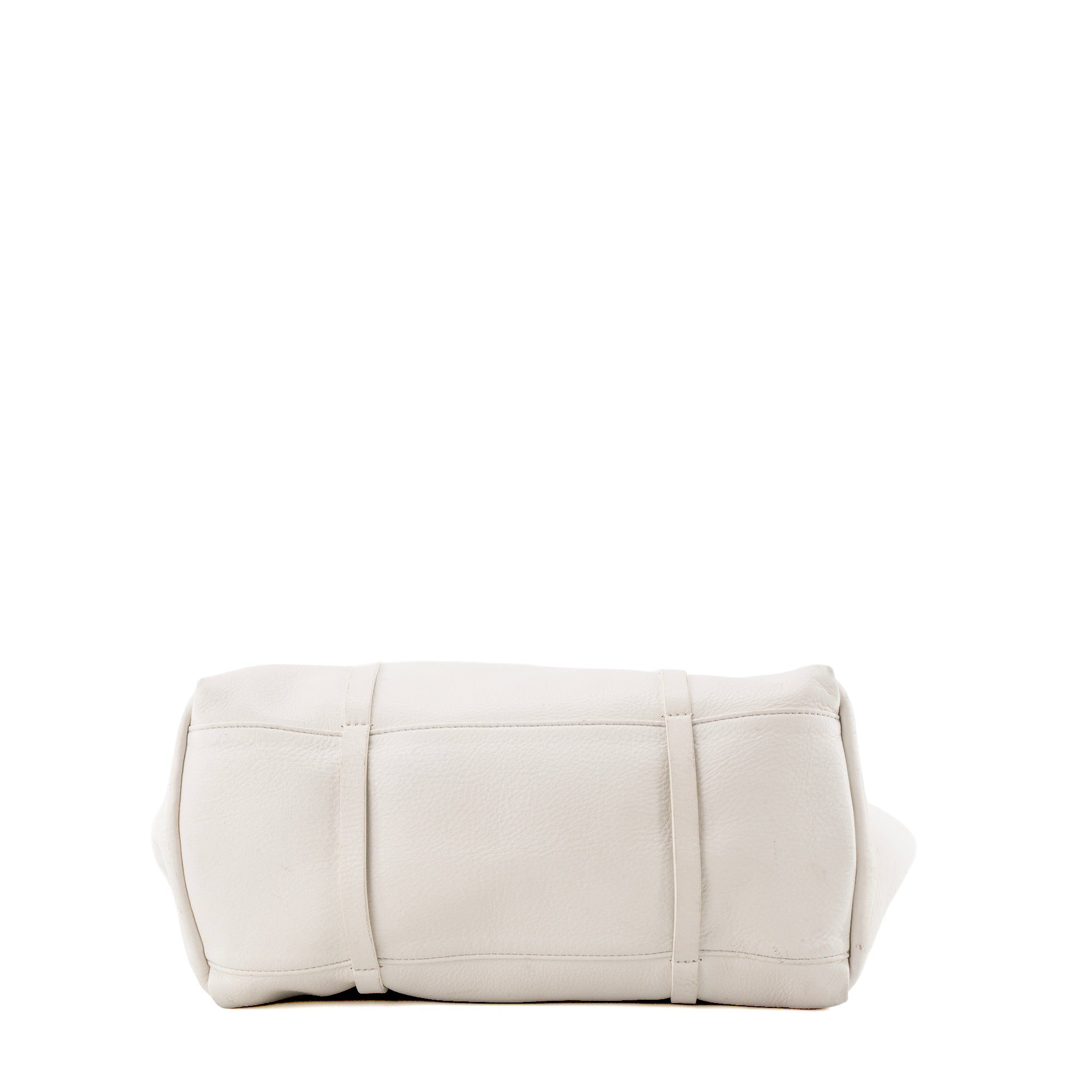BALENCIAGA - Sac cabas Everyday Balenciaga en cuir grainé blanc